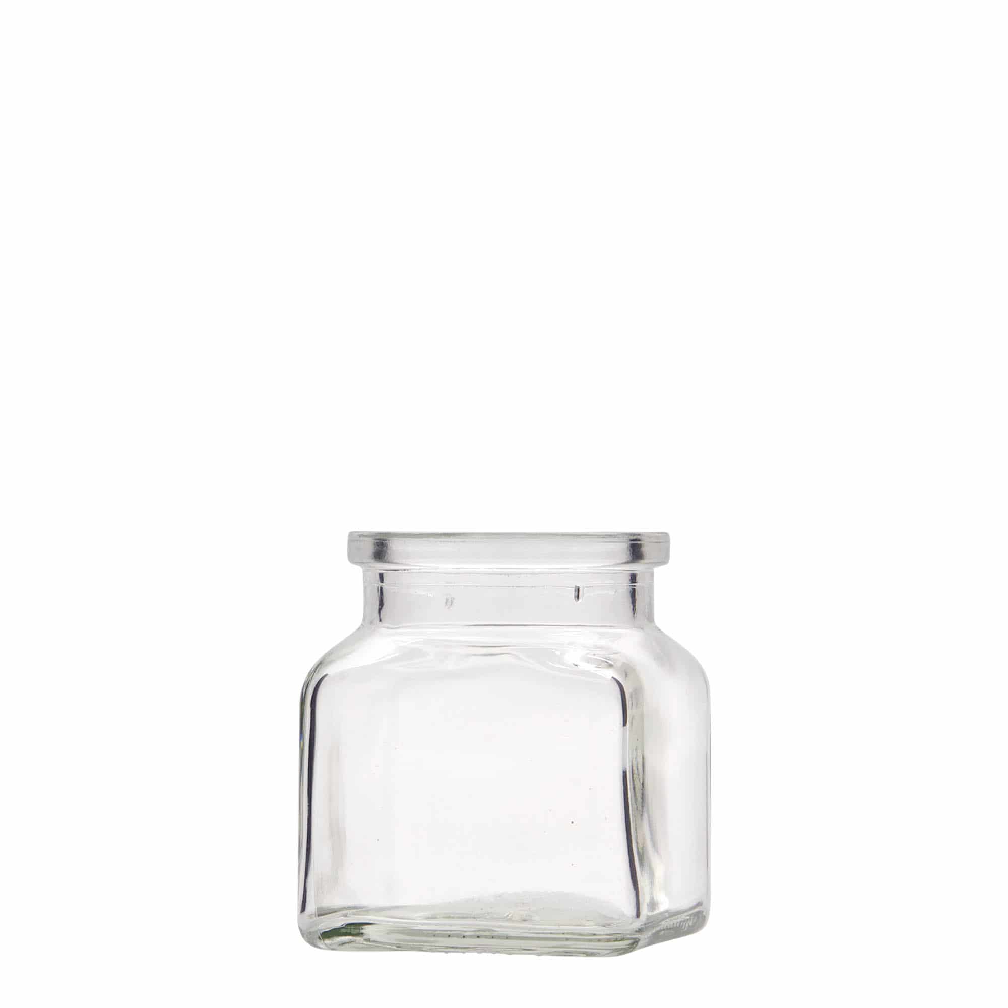 120 ml korková nádoba, štvorcová, hrdlo: korok
