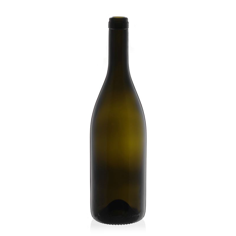 750 ml vínová fľaša 'Tiffany', antikzelená, hrdlo: korok