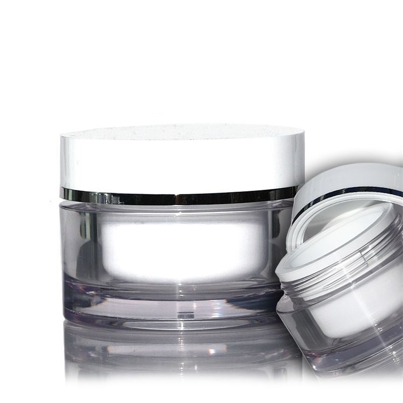 30 ml téglik, SAN-plast, biely, hrdlo: skrutkovací uzáver 30 ml téglik, SAN-plast, biely, hrdlo: skrutkovací uzáver