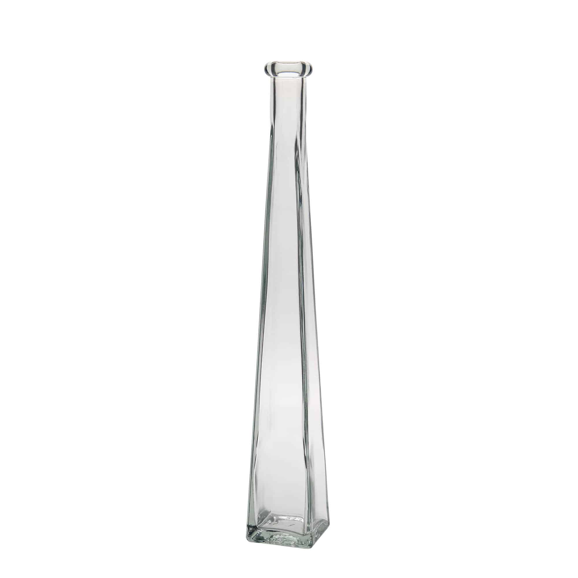 200 ml sklená fľaša „Dama Quadrato“, štvorcová, hrdlo: korok