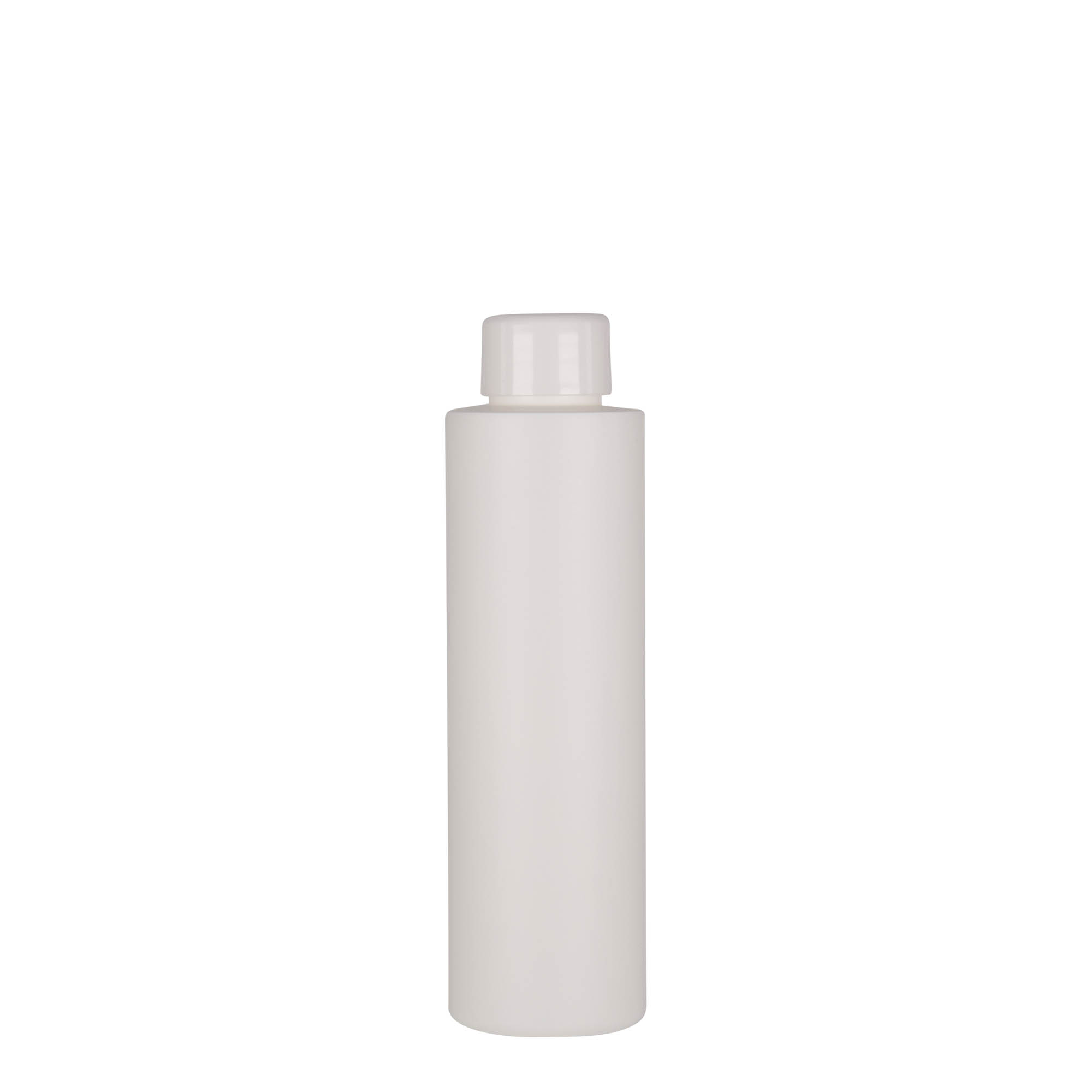 150 ml plastová fľaša 'Pipe', HDPE, biela, hrdlo: 24/410