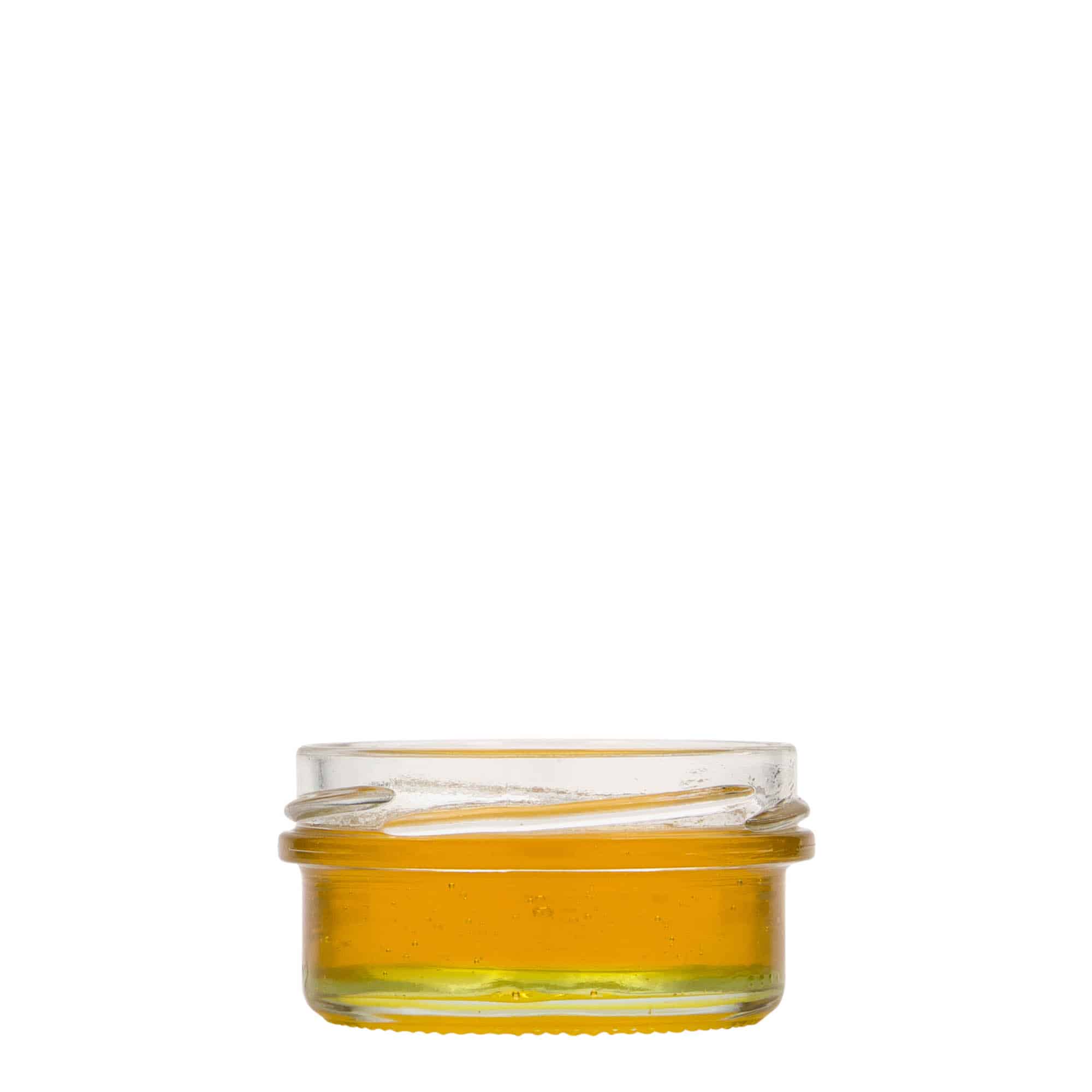 65 ml plochý pohár na zaváranie, hrdlo: twist off (TO 66)