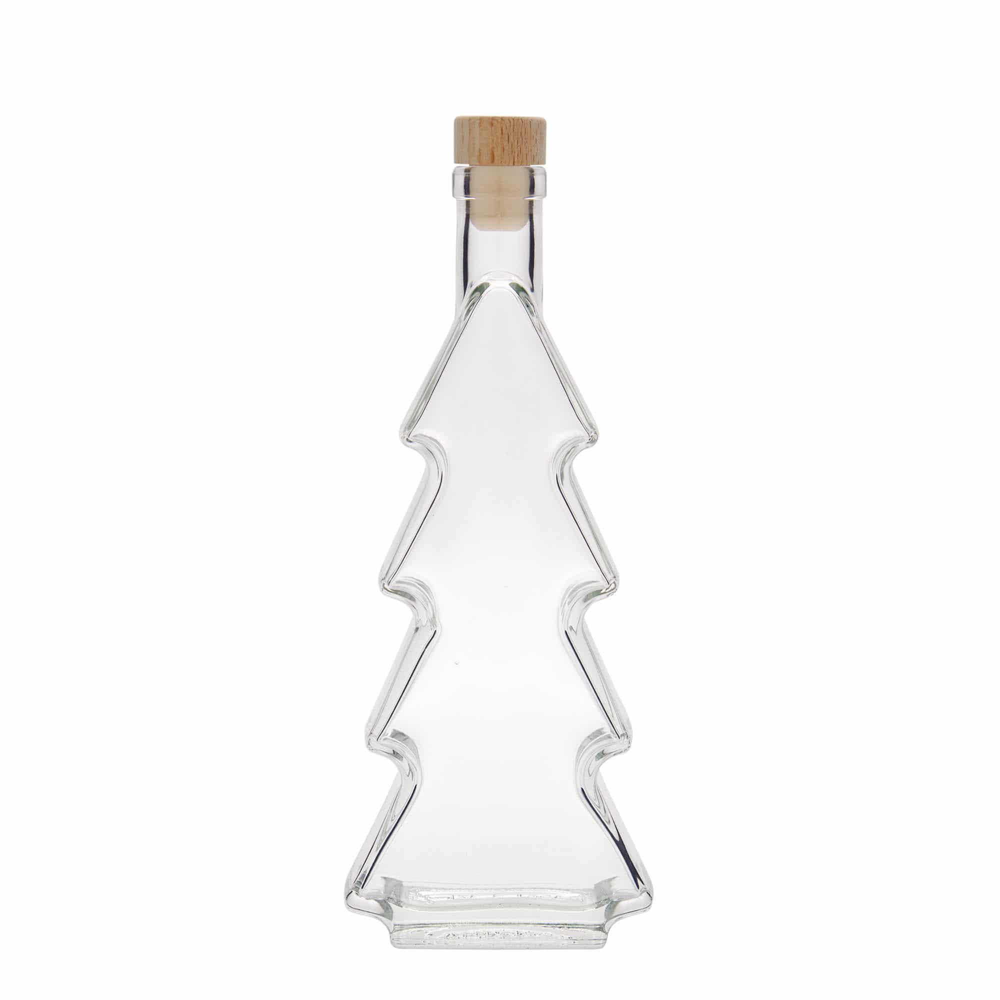 350 ml sklená fľaša „Vianočná jedlička“, hrdlo: korok