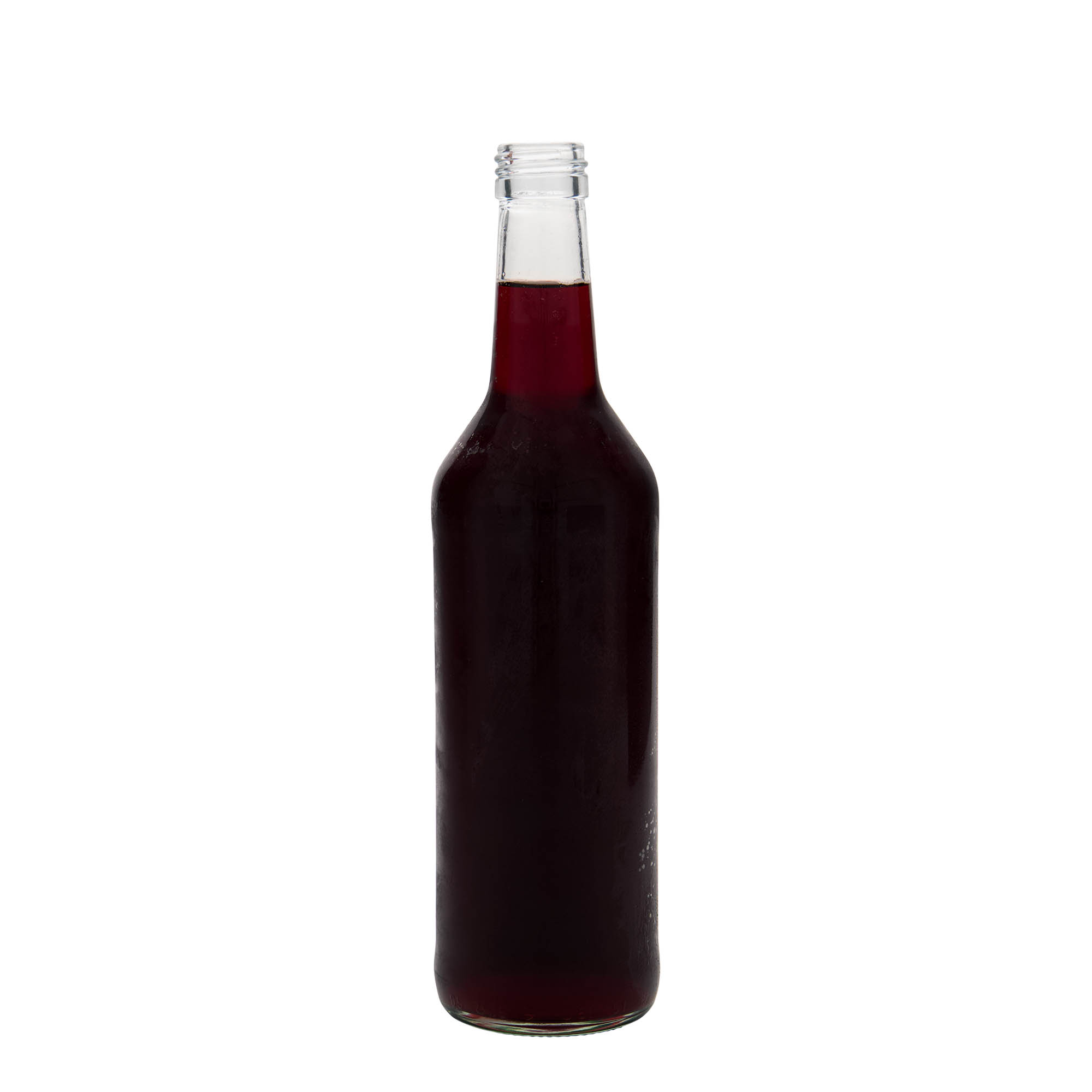 500 ml sklenená fľaša s rovnakým hrdlom, hrdlo: PP 28