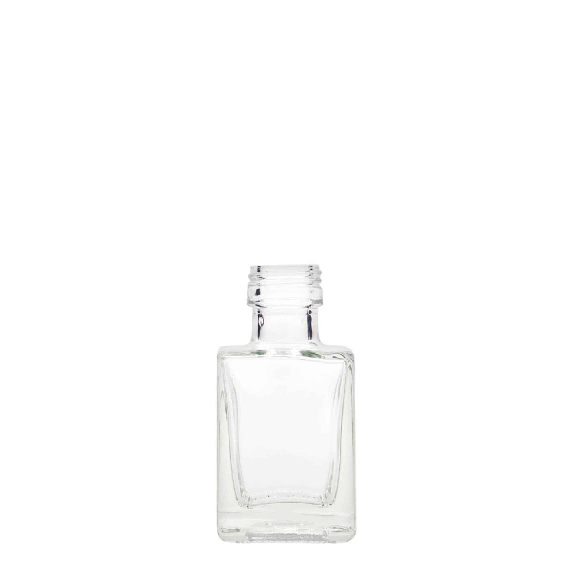 50 ml sklená fľaša „Cube“, štvorcová, hrdlo: PP 24 50 ml sklená fľaša „Cube“, štvorcová, hrdlo: PP 24