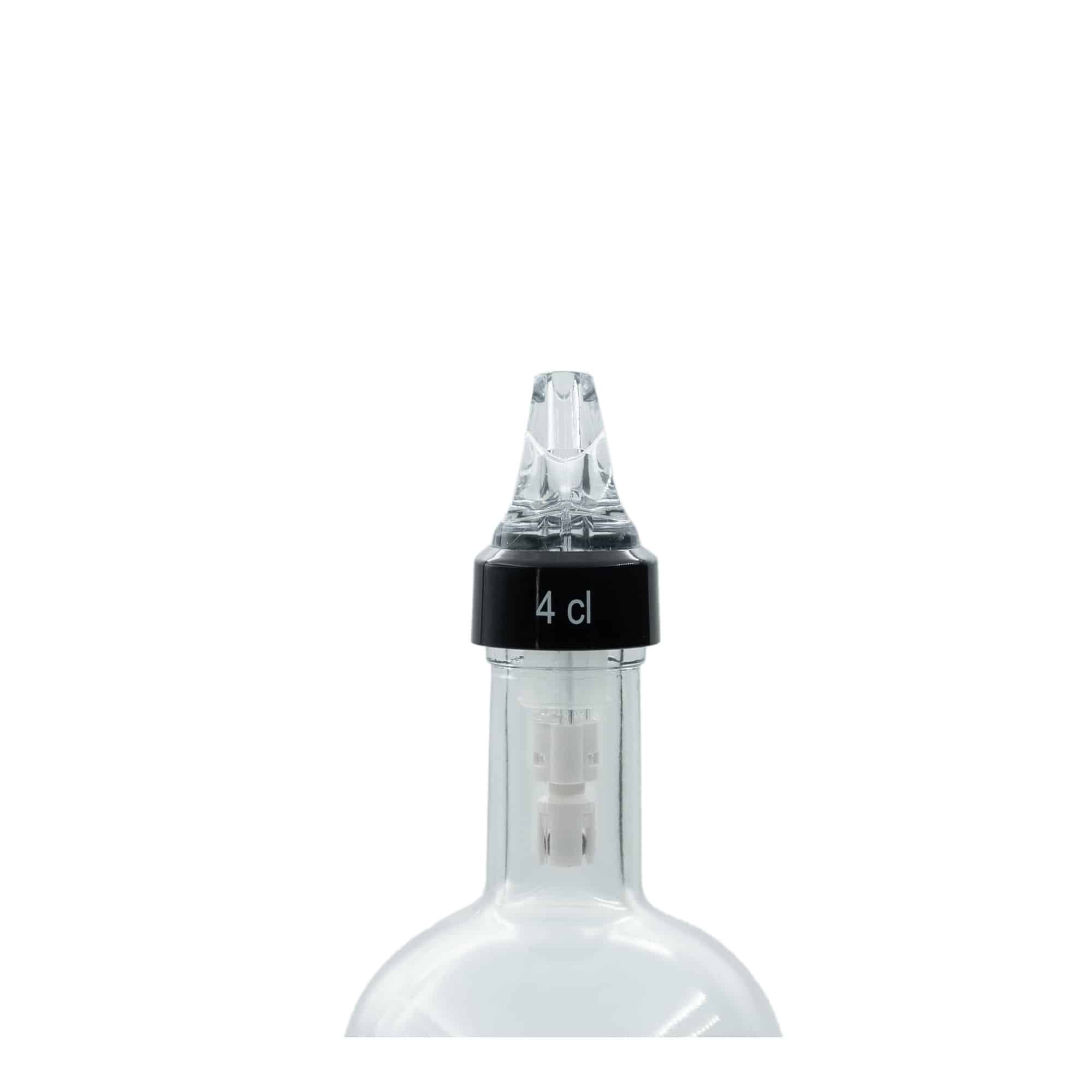 Dávkovač „Auto Pour“ 4 cl, PE-plast, priehľadný