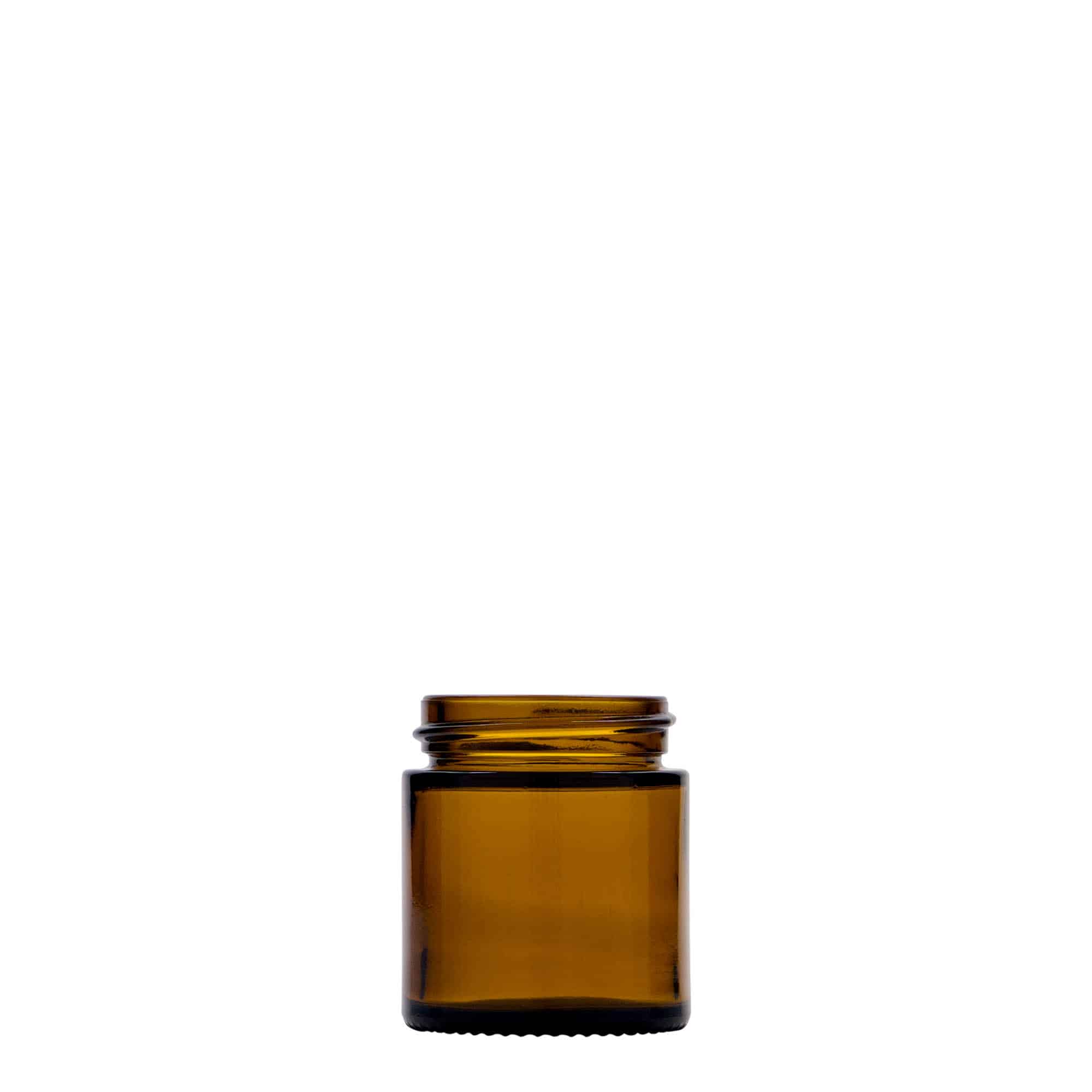 30 ml téglik „Brown Line“, sklený, hnedá farba, hrdlo: skrutkovací uzáver 30 ml téglik „Brown Line“, sklený, hnedá farba, hrdlo: skrutkovací uzáver