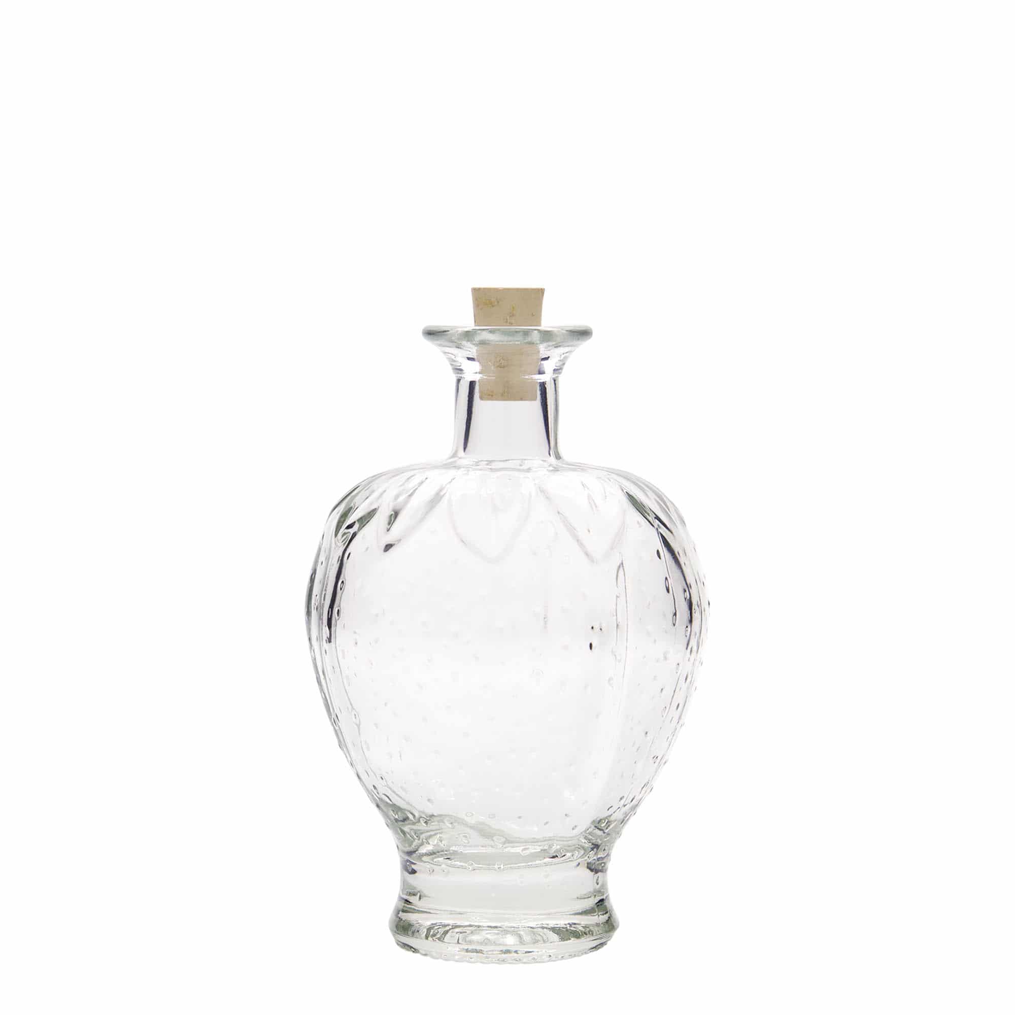 200 ml sklená fľaša „Jahoda“, hrdlo: korok