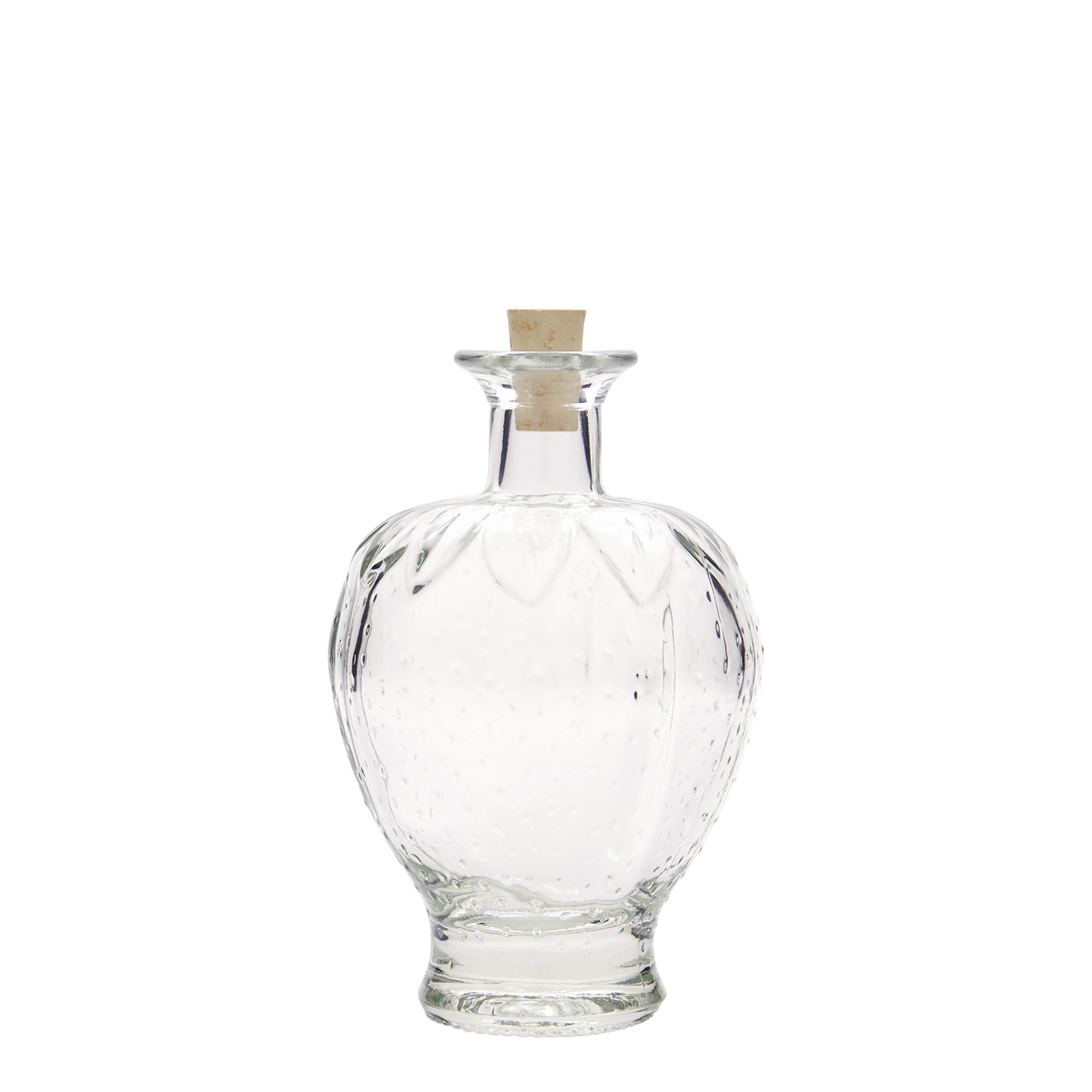 200 ml sklenená fľaša „Jahoda“, hrdlo: korok