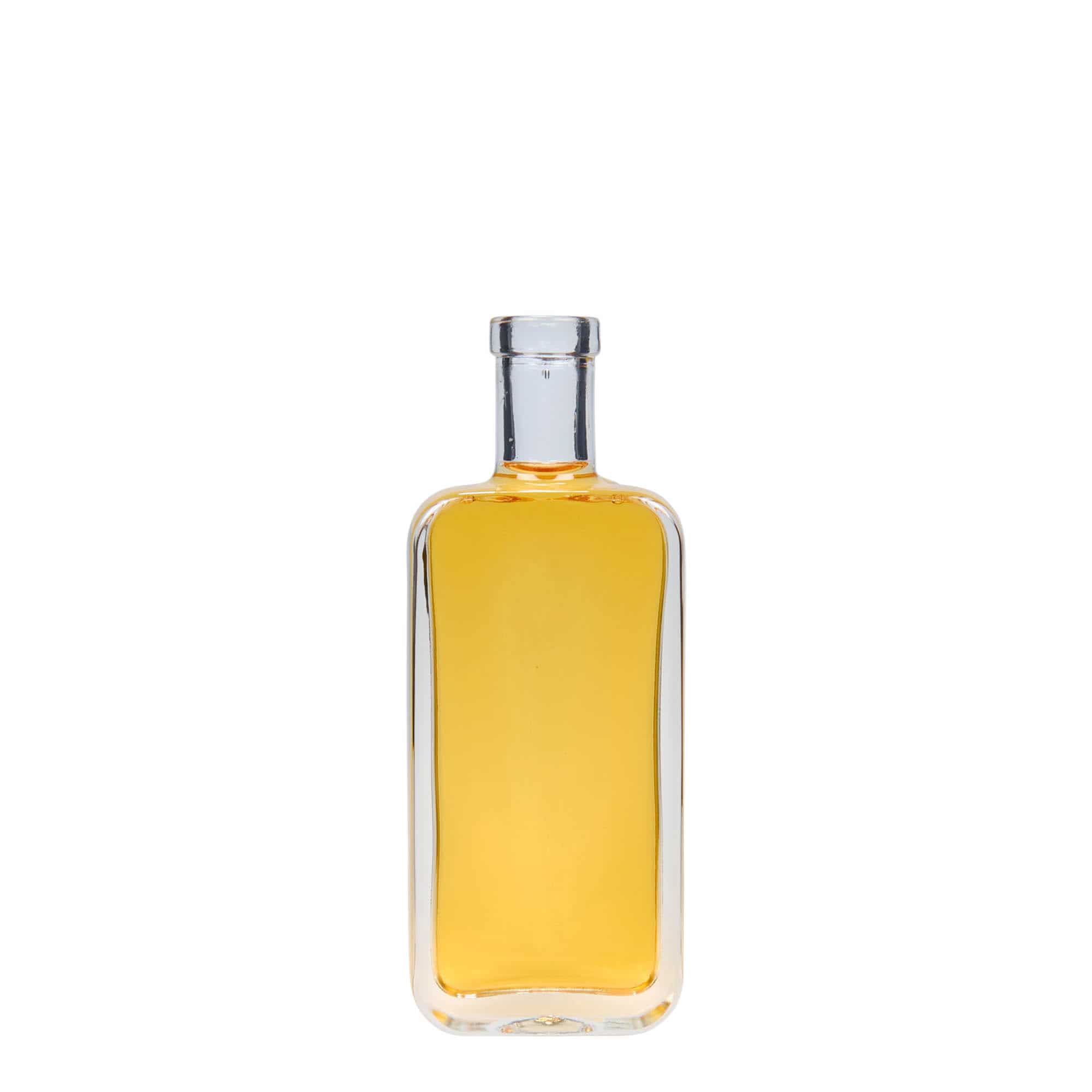 100 ml sklená fľaša „Nice“, obdĺžniková, hrdlo: korok