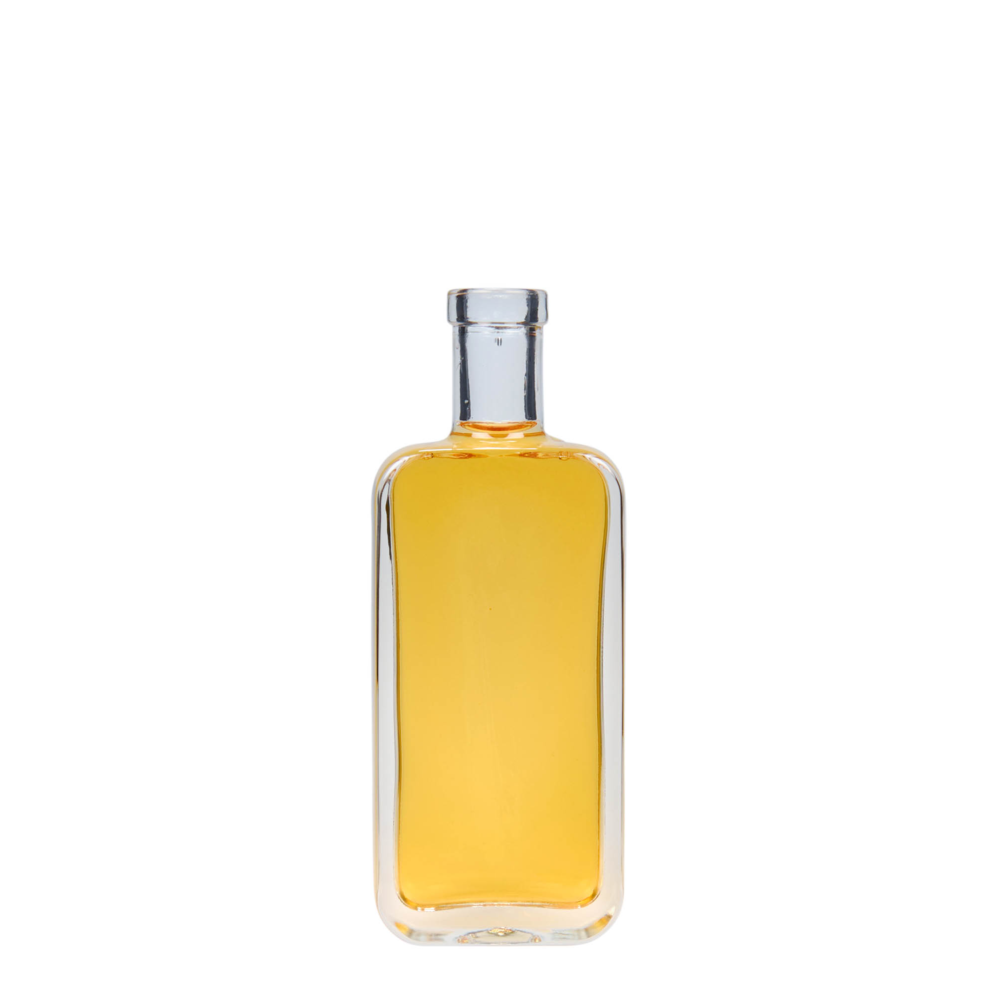 100 ml sklenená fľaša 'Nice', obdĺžniková, hrdlo: korok