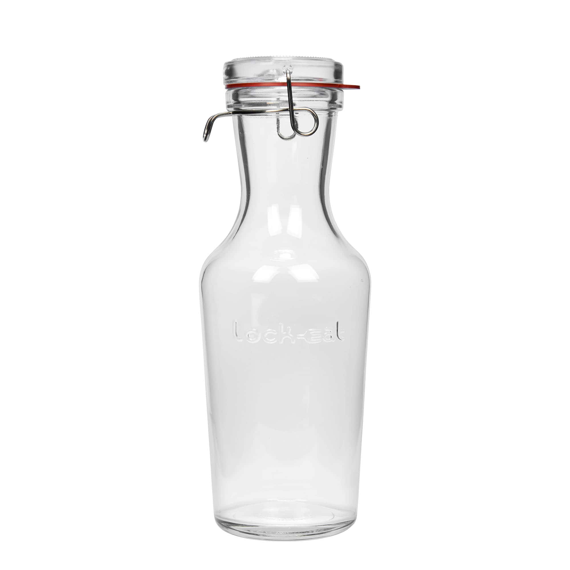 1 000 ml sklenená karafa 'Lock-Eat', hrdlo: uzáver so záväzkom z drôtu
