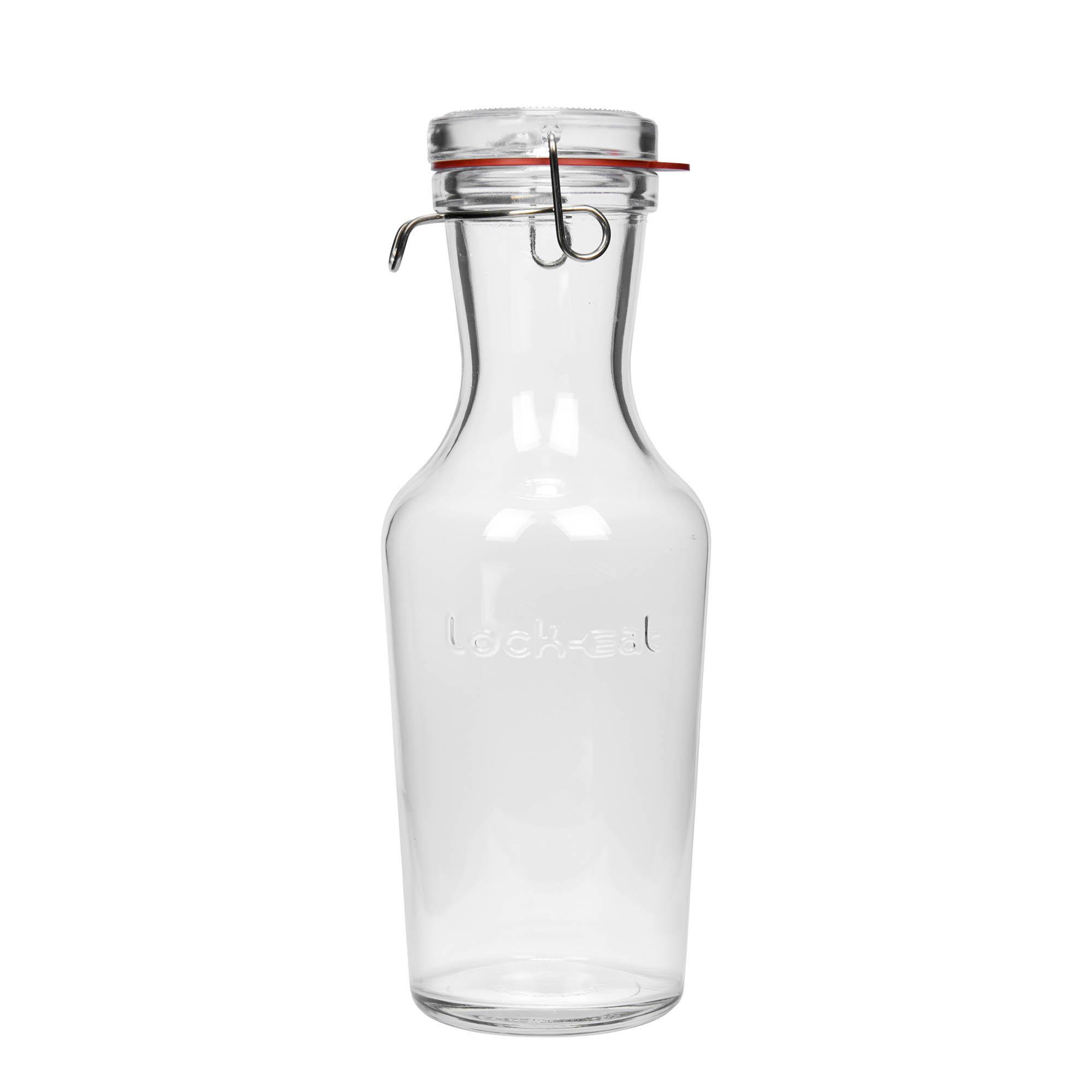 1 000 ml sklenená karafa 'Lock-Eat', hrdlo: uzáver so záväzkom z drôtu