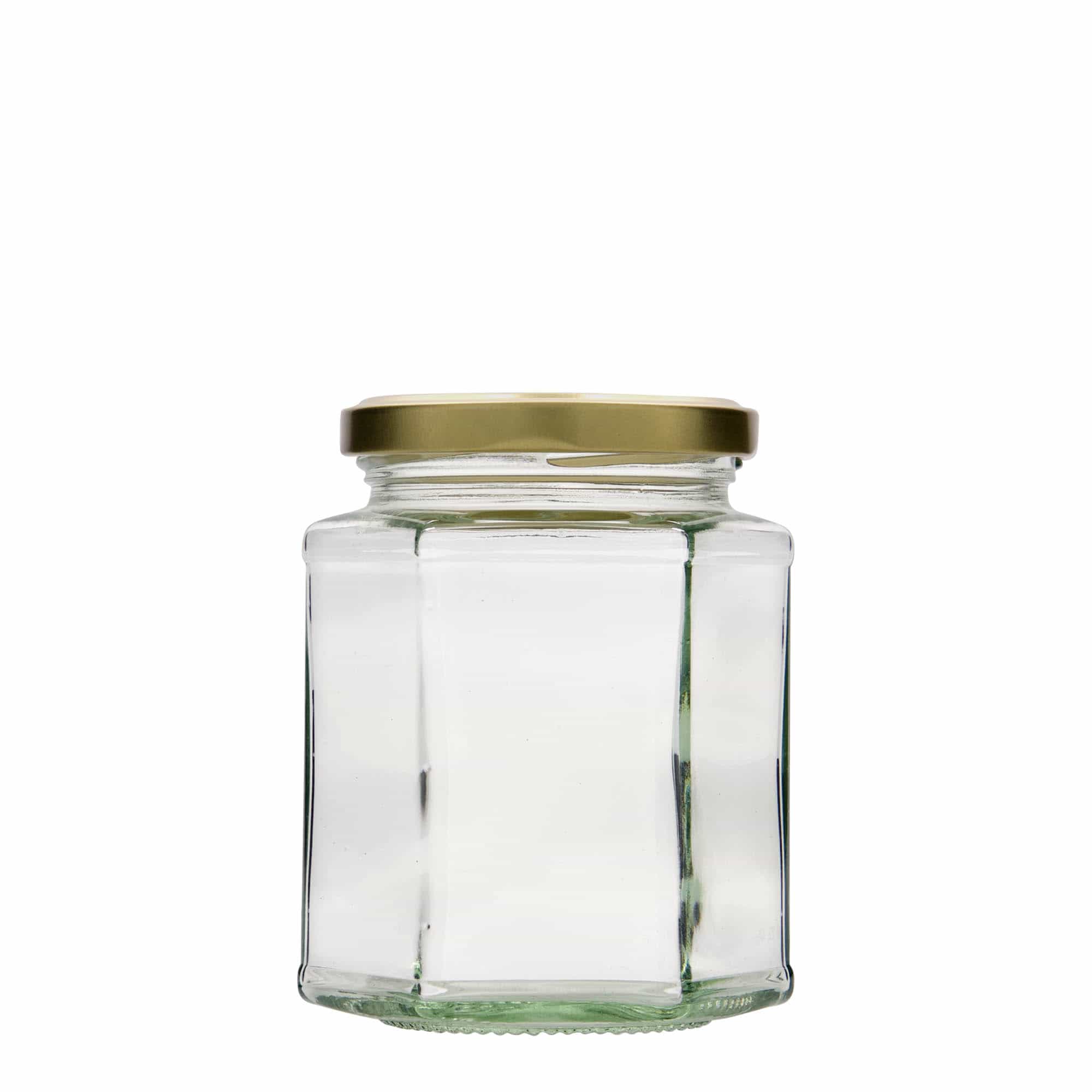 324 ml šesťhranný pohár, hrdlo: twist off (TO 66)