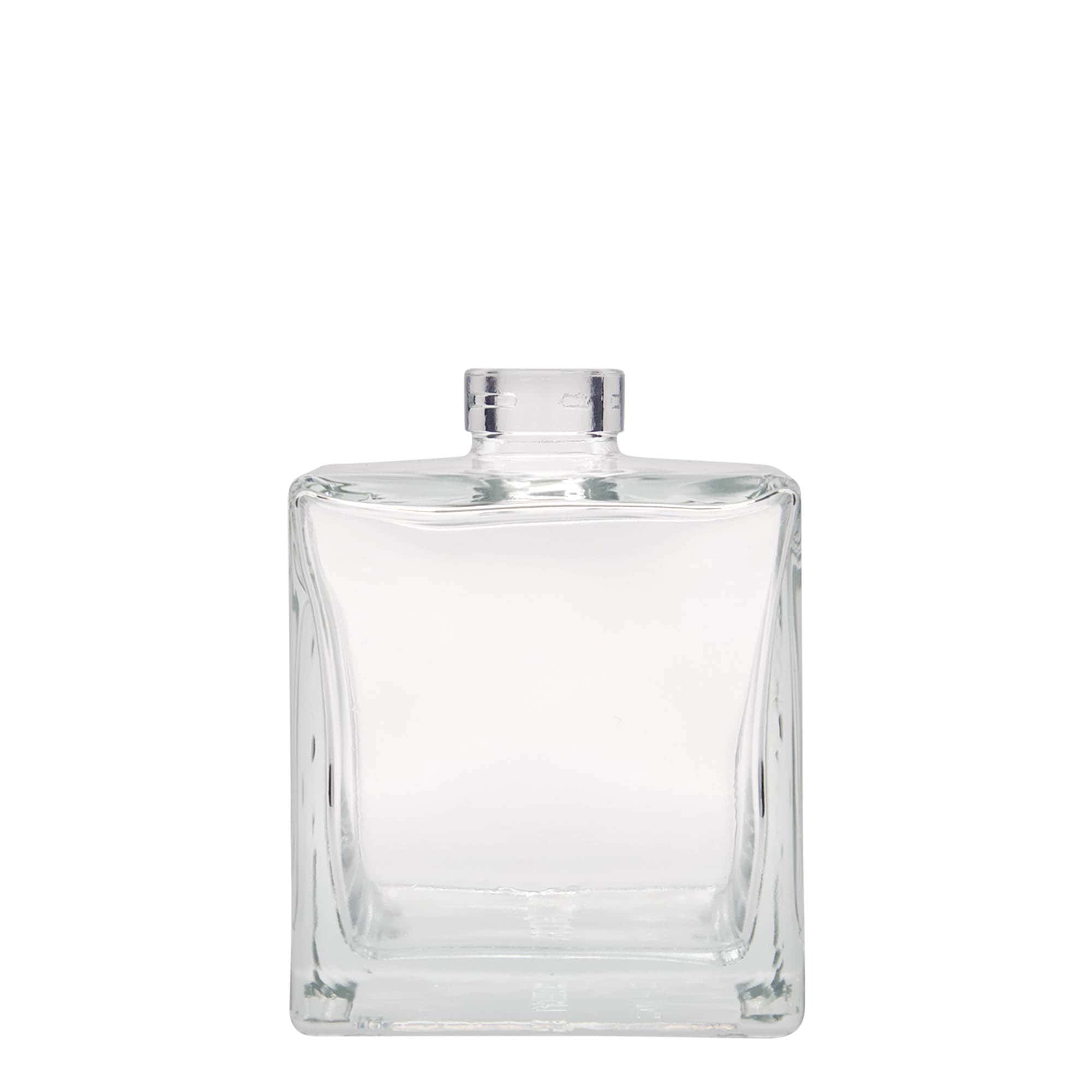 500 ml sklená fľaša „Cube“, štvorcová, hrdlo: korok