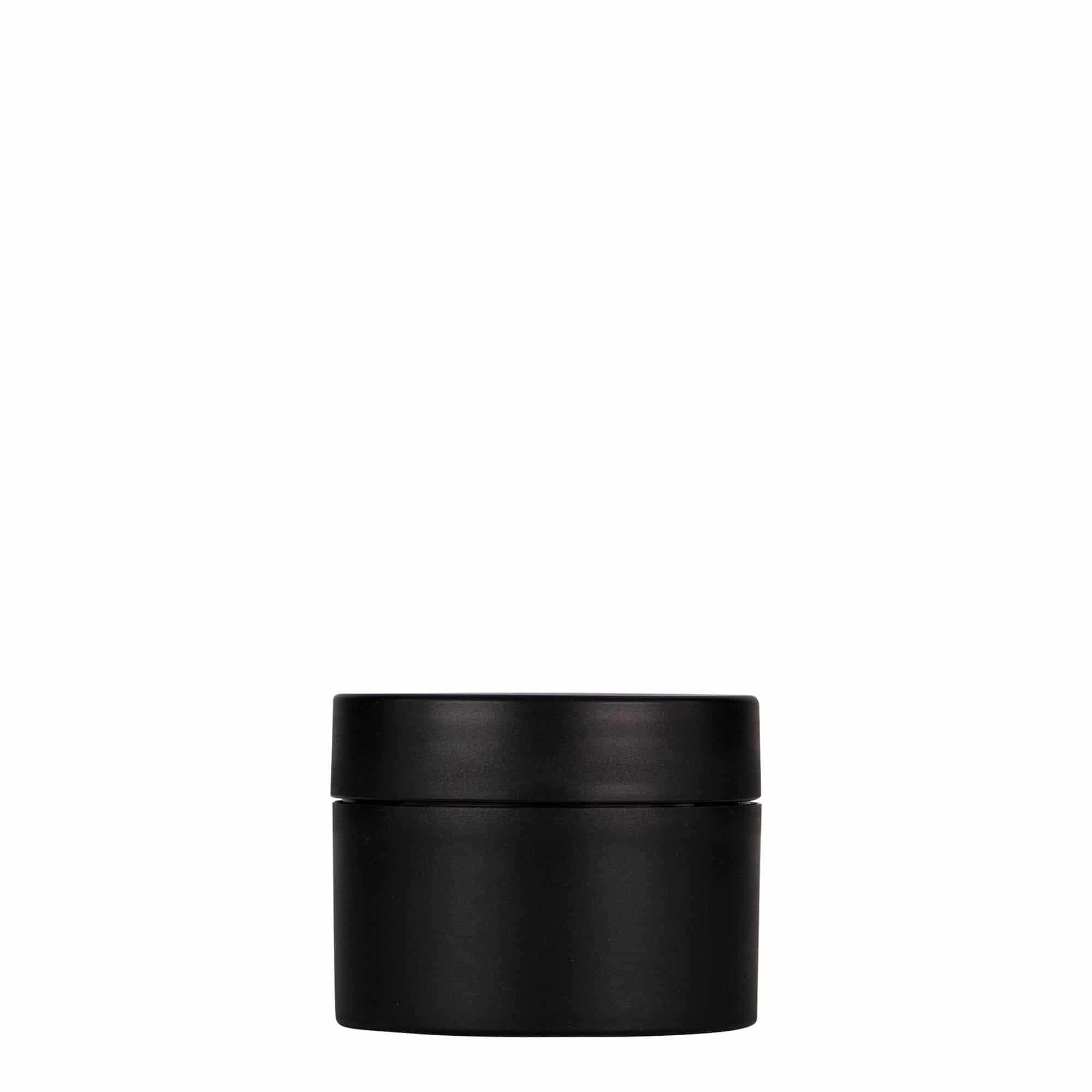 50 ml plastová dóza „Antonella“, PP, čierna farba, hrdlo: skrutkovací uzáver