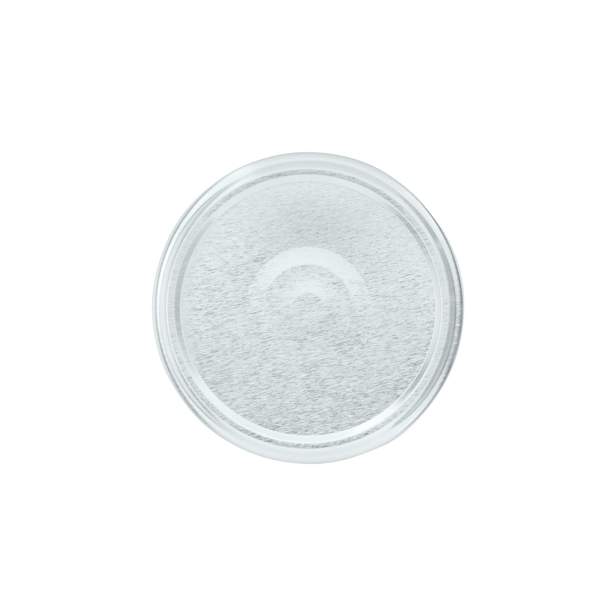 Twist-Off-uzáver, biely plech, strieborný, pre hrdlo: TO 82