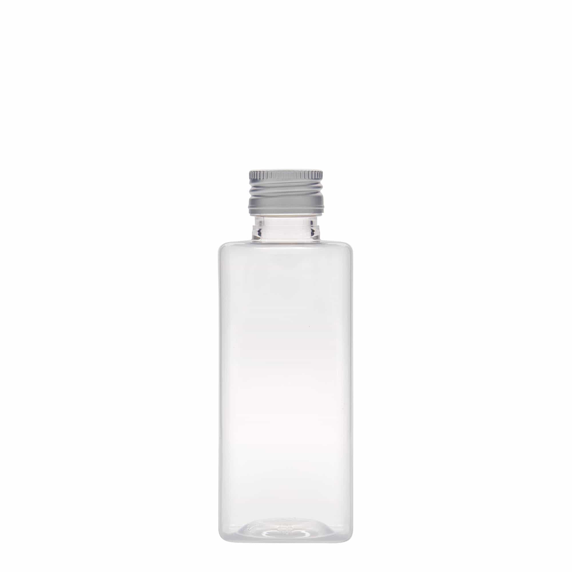 250 ml PET fľaša 'Karl', štvorcová, plast, hrdlo: PP 28