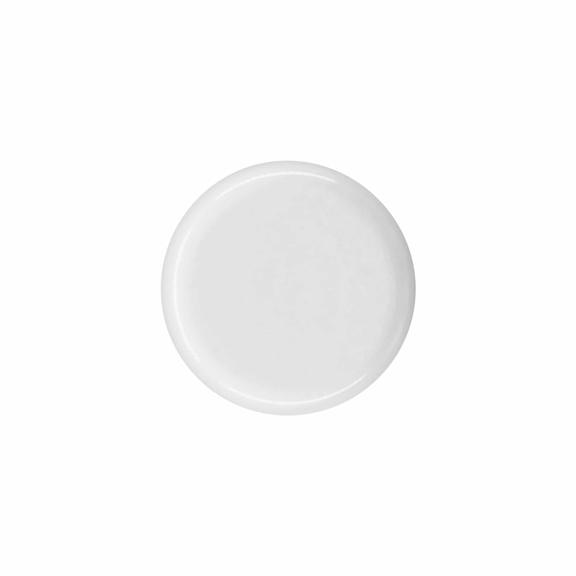 Skrutkovací uzáver okrúhla fľaša so striekacím nadstavcom PE plast, biela farba, pre hrdlo: DIN 18
