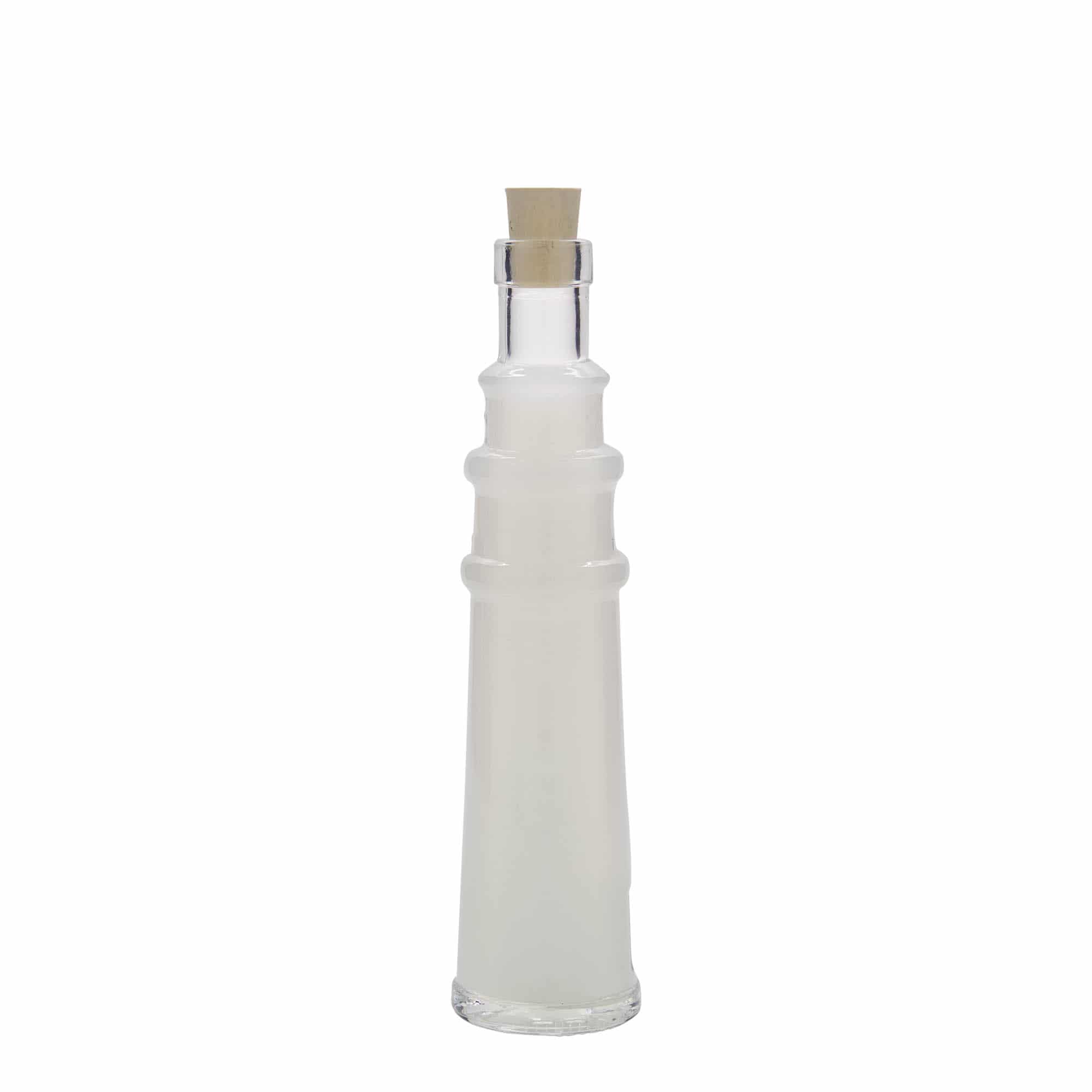 100 ml sklenená fľaša 'Leuchtturm', hrdlo: korok