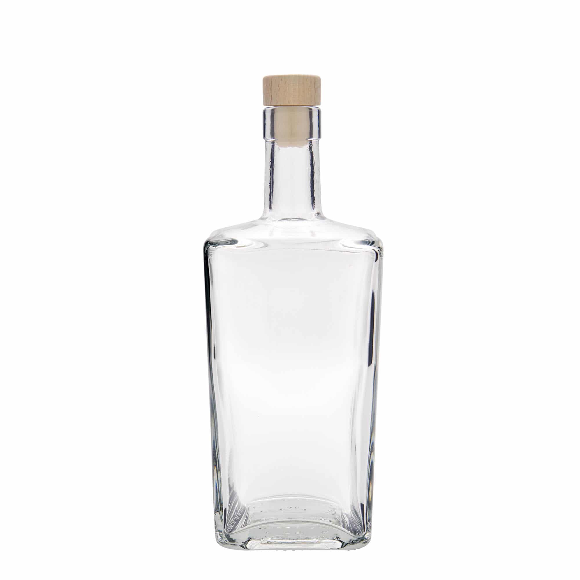 700 ml sklená fľaša „Noel“, štvorcová, hrdlo: korok