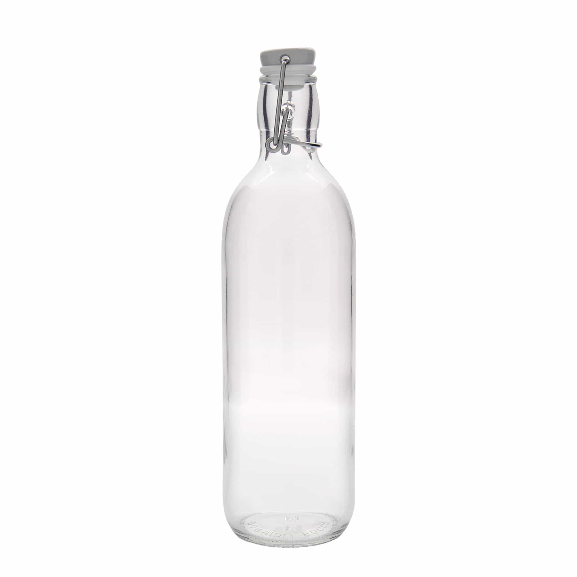 1 000 ml sklená fľaša „Emilia“, hrdlo: strmeňový uzáver