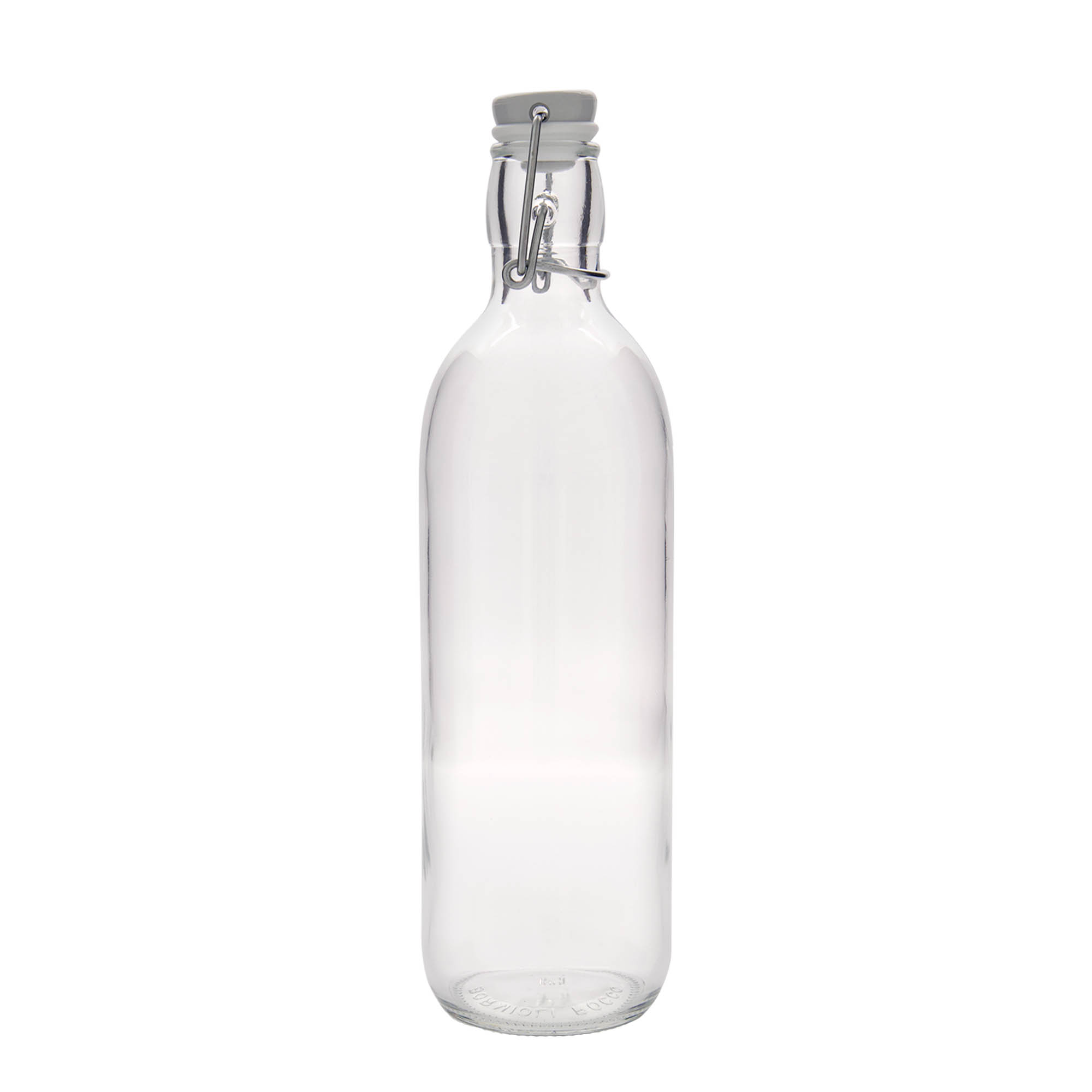 1 000 ml sklenená fľaša 'Emilia', hrdlo: uzáver na pánt 1 000 ml sklenená fľaša 'Emilia', hrdlo: uzáver na pánt