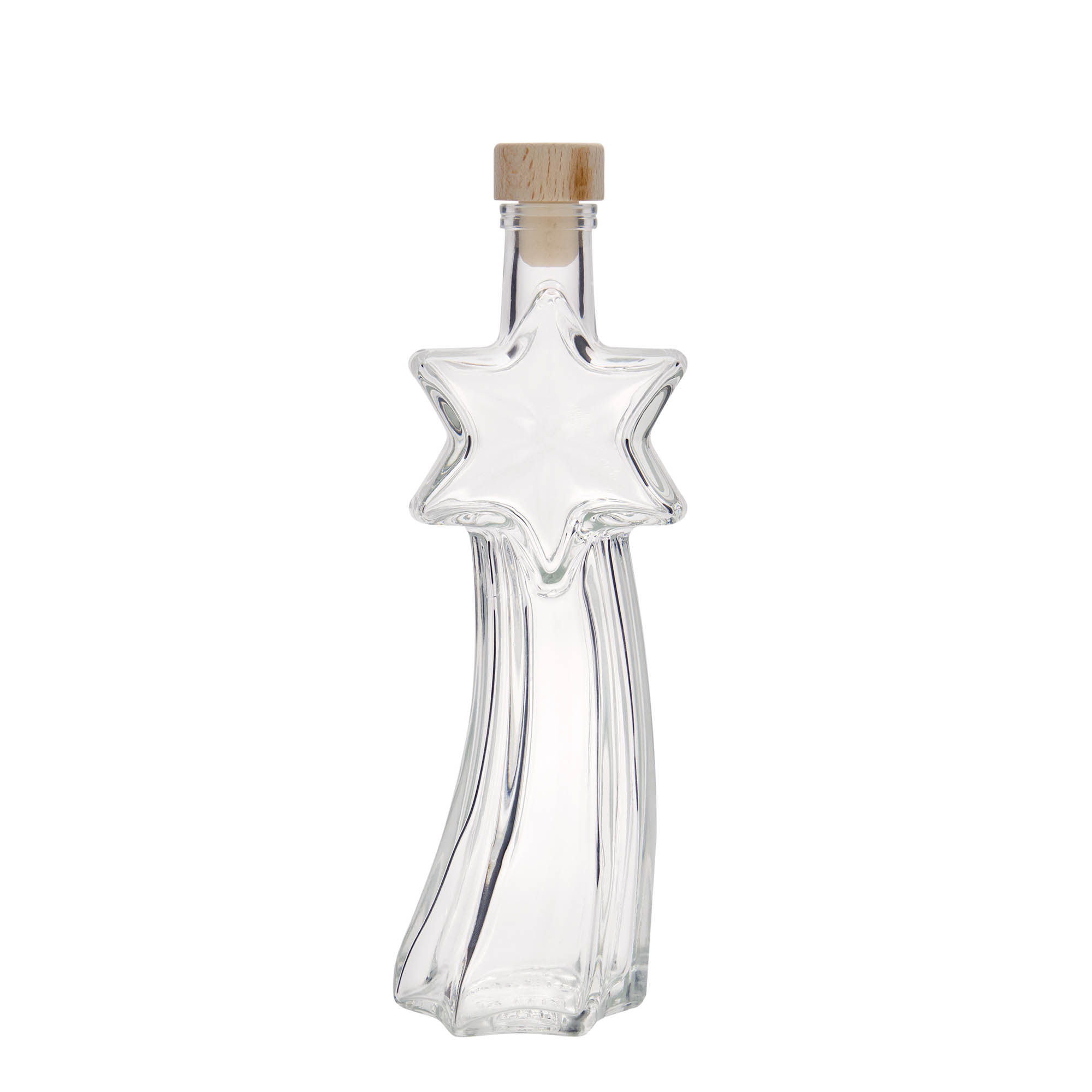 200 ml sklenená fľaša 'Sternschnuppe', hrdlo: korok