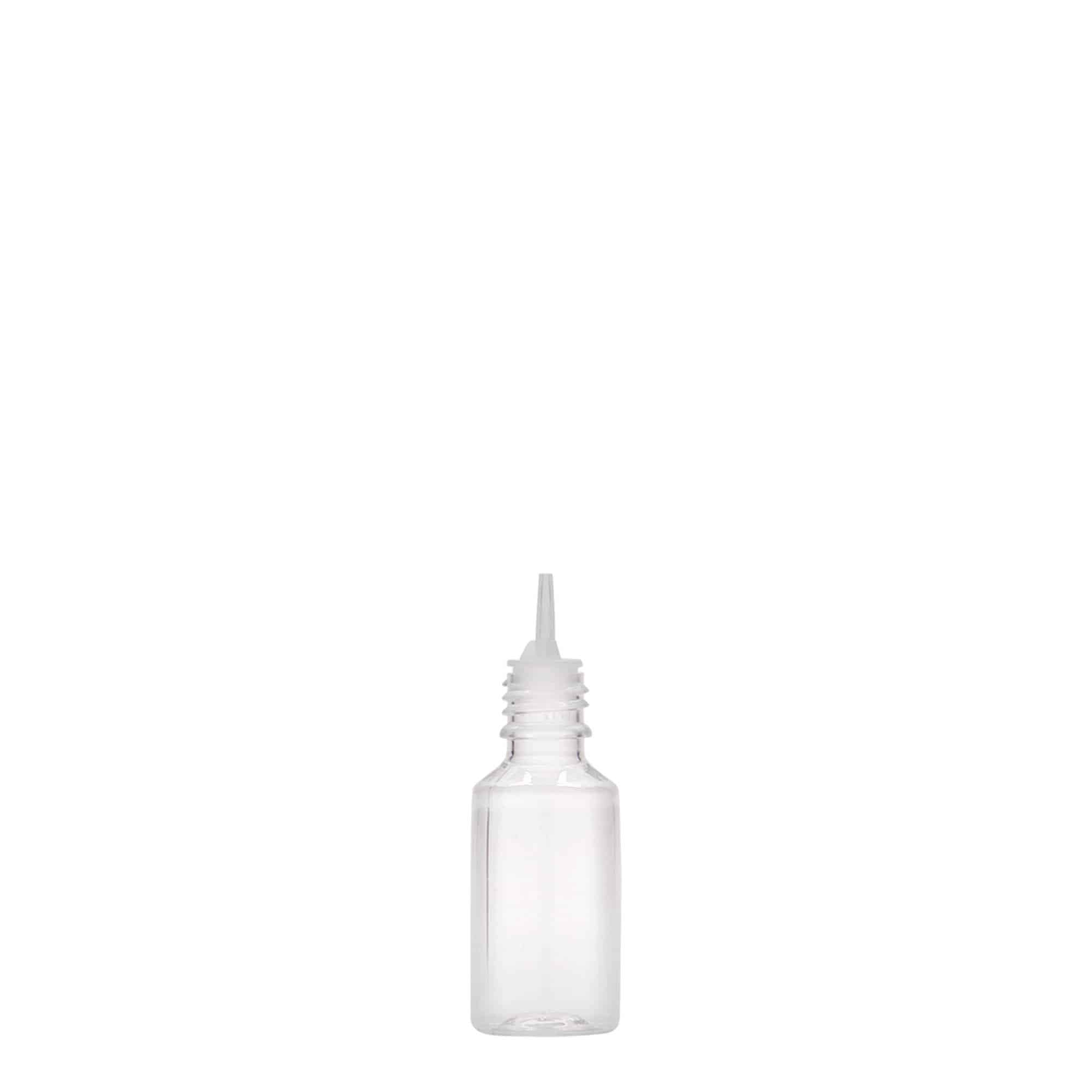 10 ml PET fľaša „E-Liquid“ s poistkou kvality a proti deťom, plast, hrdlo: závitové uzáver