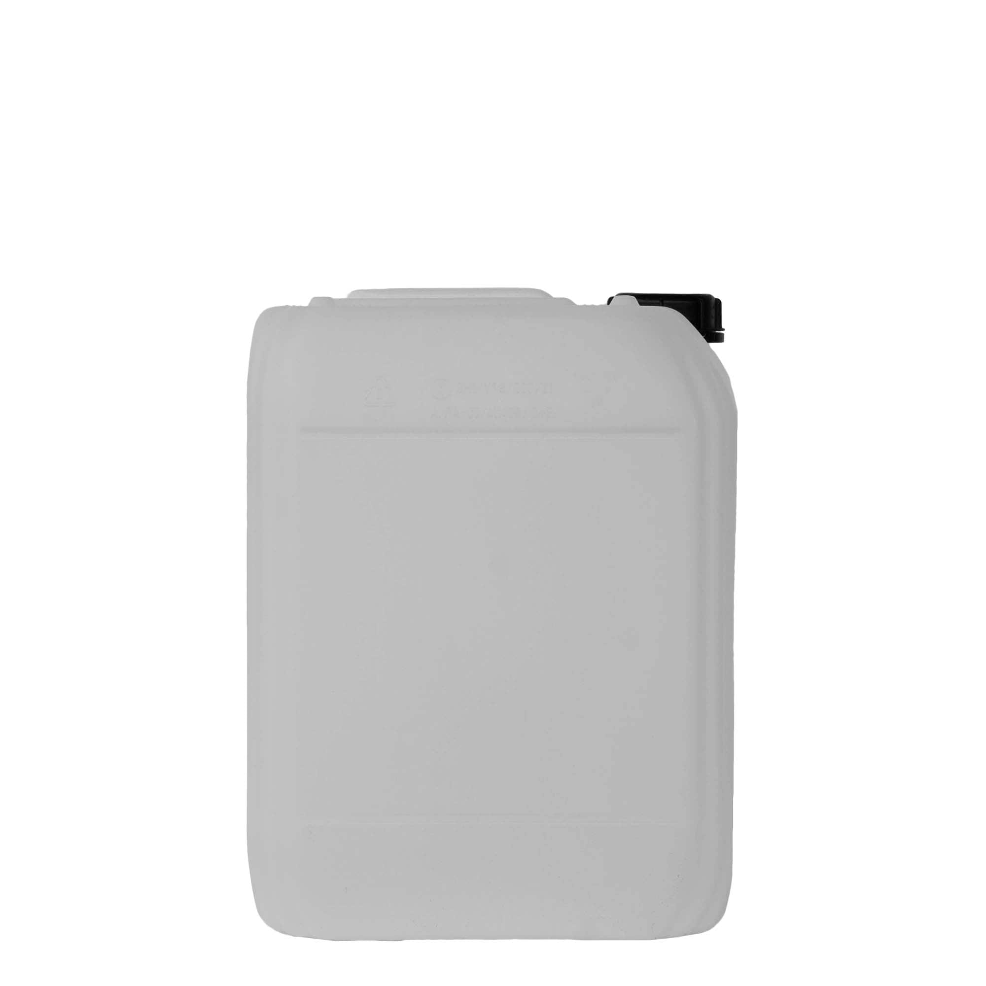 20 l kanister, obdĺžniková, HDPE plast, prírodná farba, hrdlo: ND 60