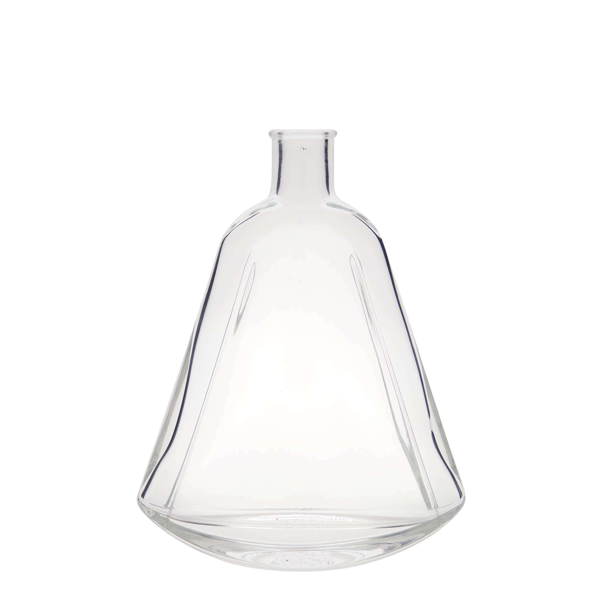 350 ml sklená fľaša „Maurizio“, oválna, hrdlo: korok