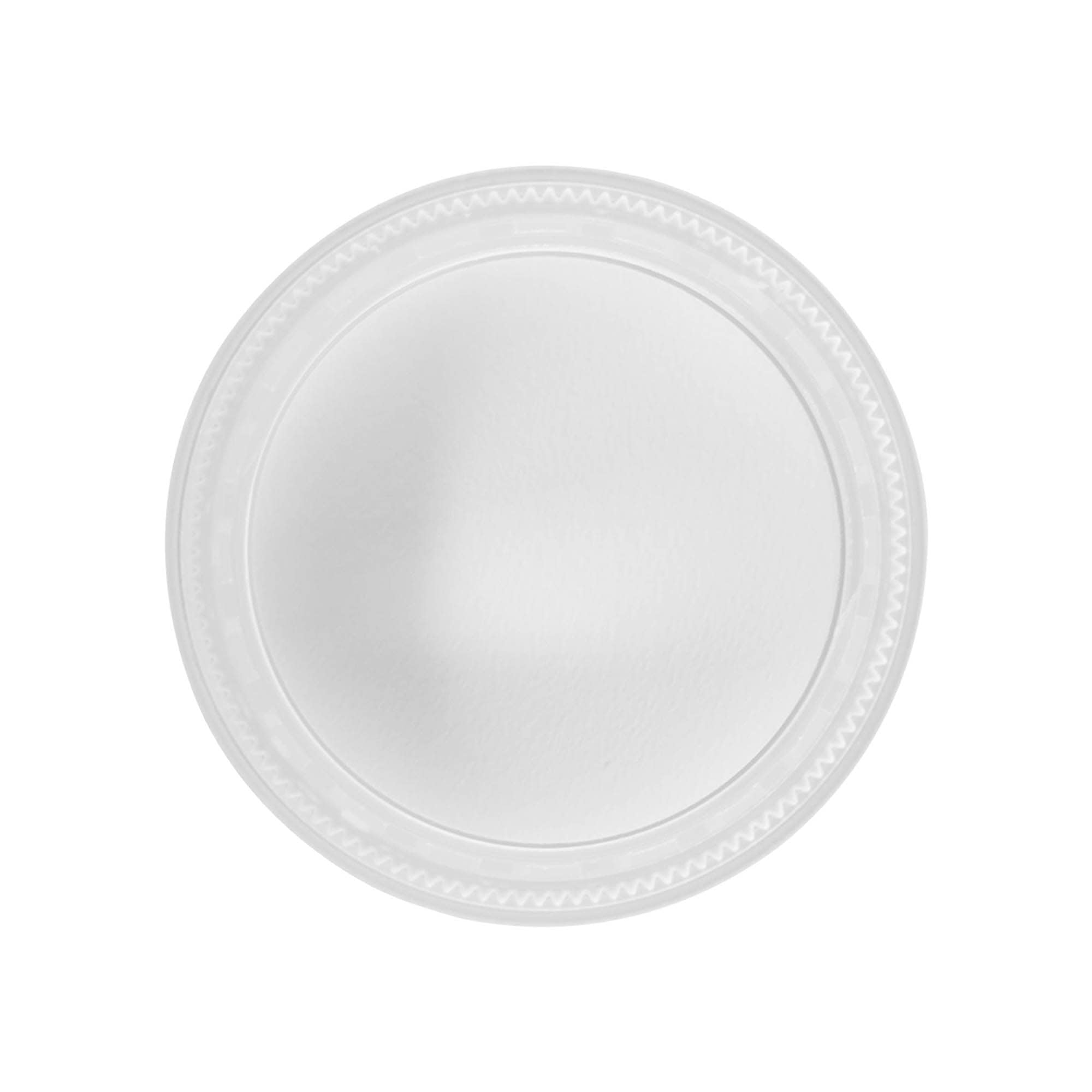 Skrutkovací uzáver „Clear/Platin Edition“, PP plast, biela farba, pre hrdlo: 53/2P
