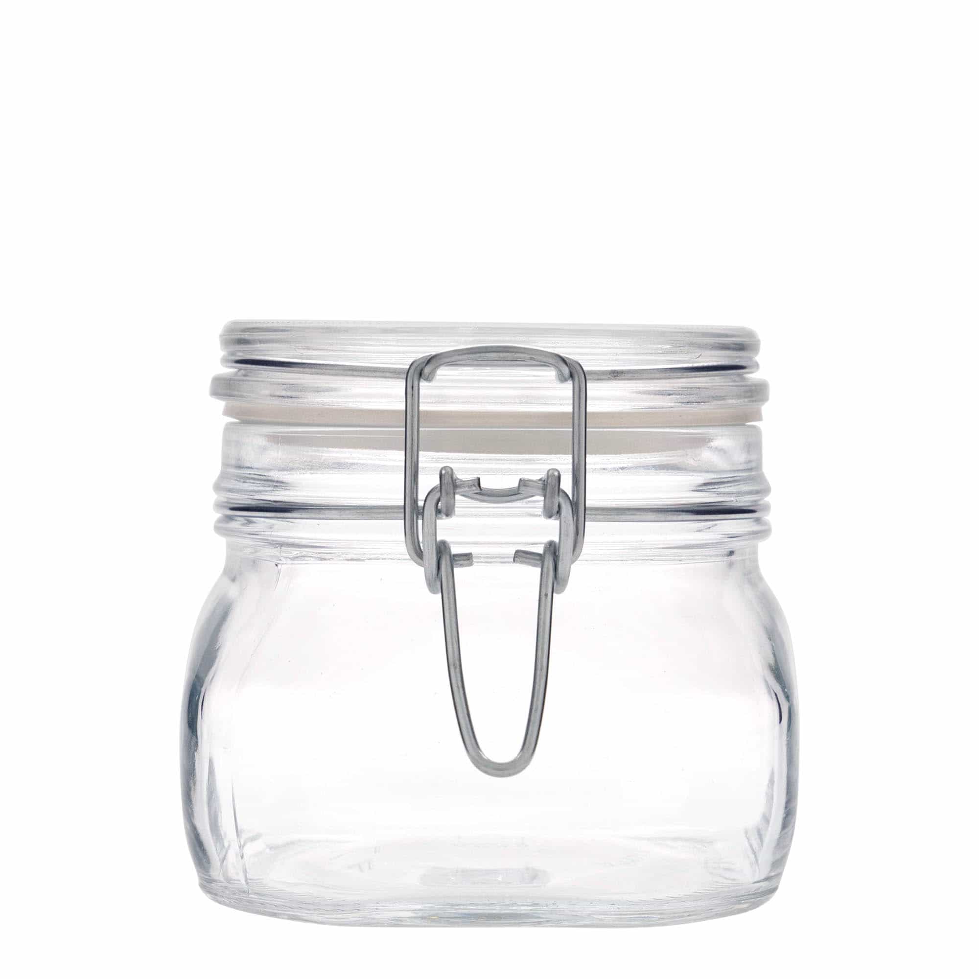 500 ml pohár so strmeňovým uzáverom „Fido“, štvorcový, hrdlo: strmeňový uzáver 500 ml pohár so strmeňovým uzáverom „Fido“, štvorcový, hrdlo: strmeňový uzáver
