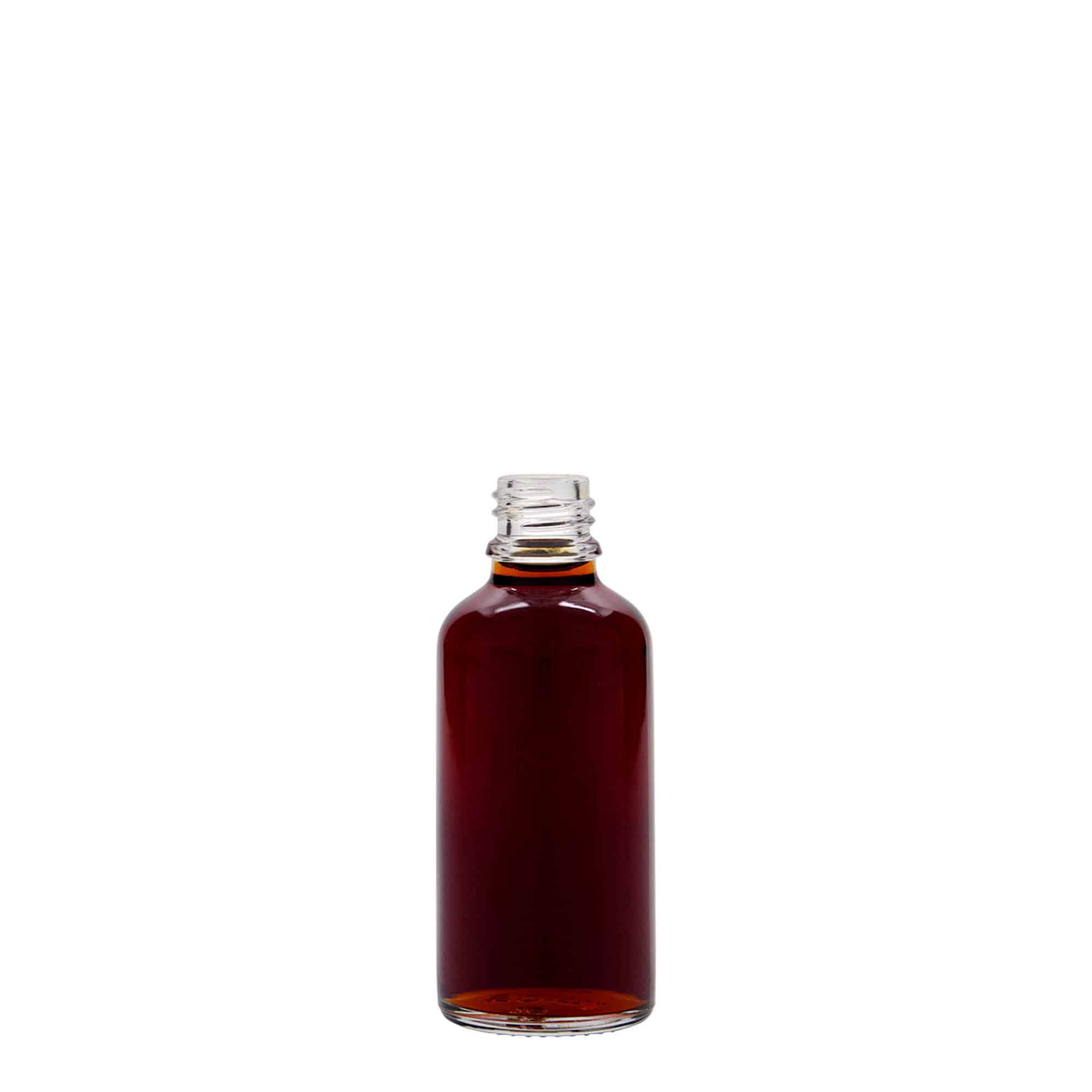 50 ml liekovka, sklená, hrdlo: DIN 18