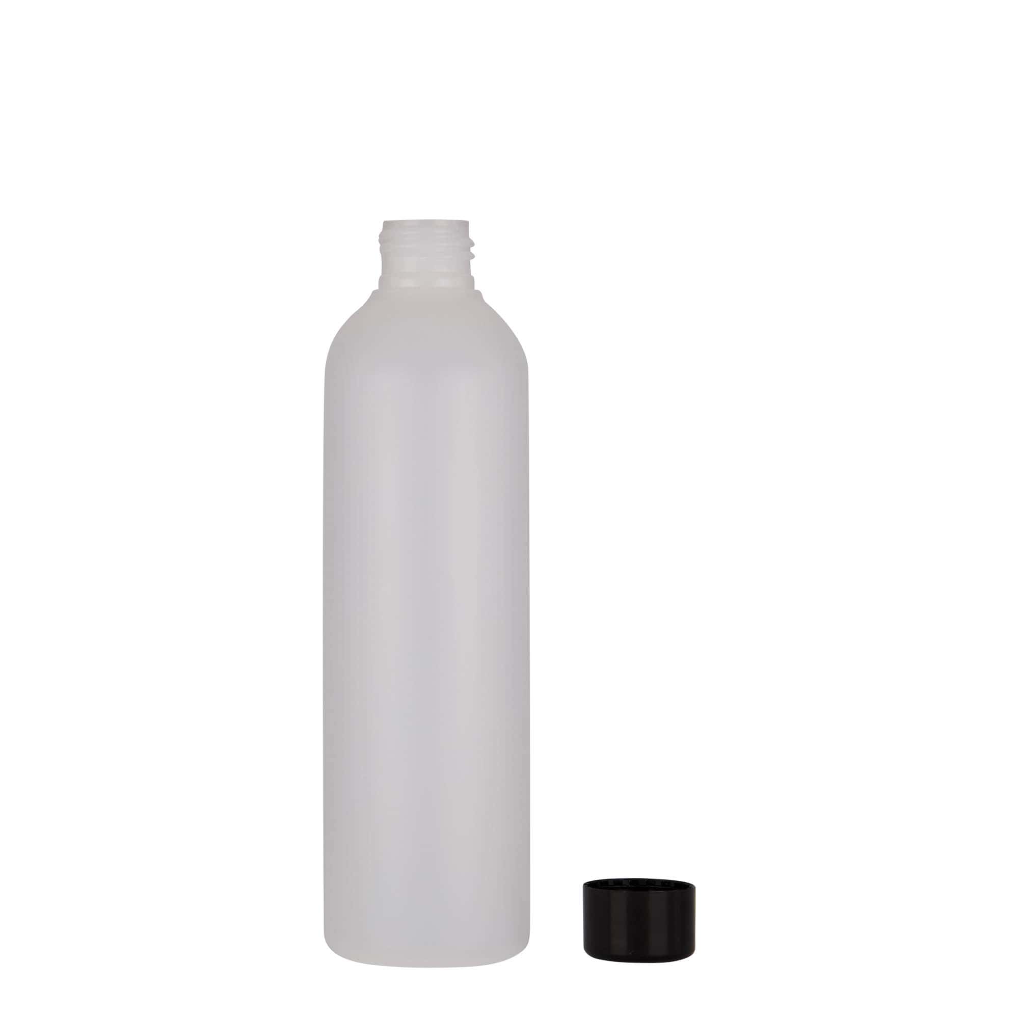 250 ml plastová fľaša 'Tuffy', HDPE, prírodná, hrdlo: 24/410 250 ml plastová fľaša 'Tuffy', HDPE, prírodná, hrdlo: 24/410