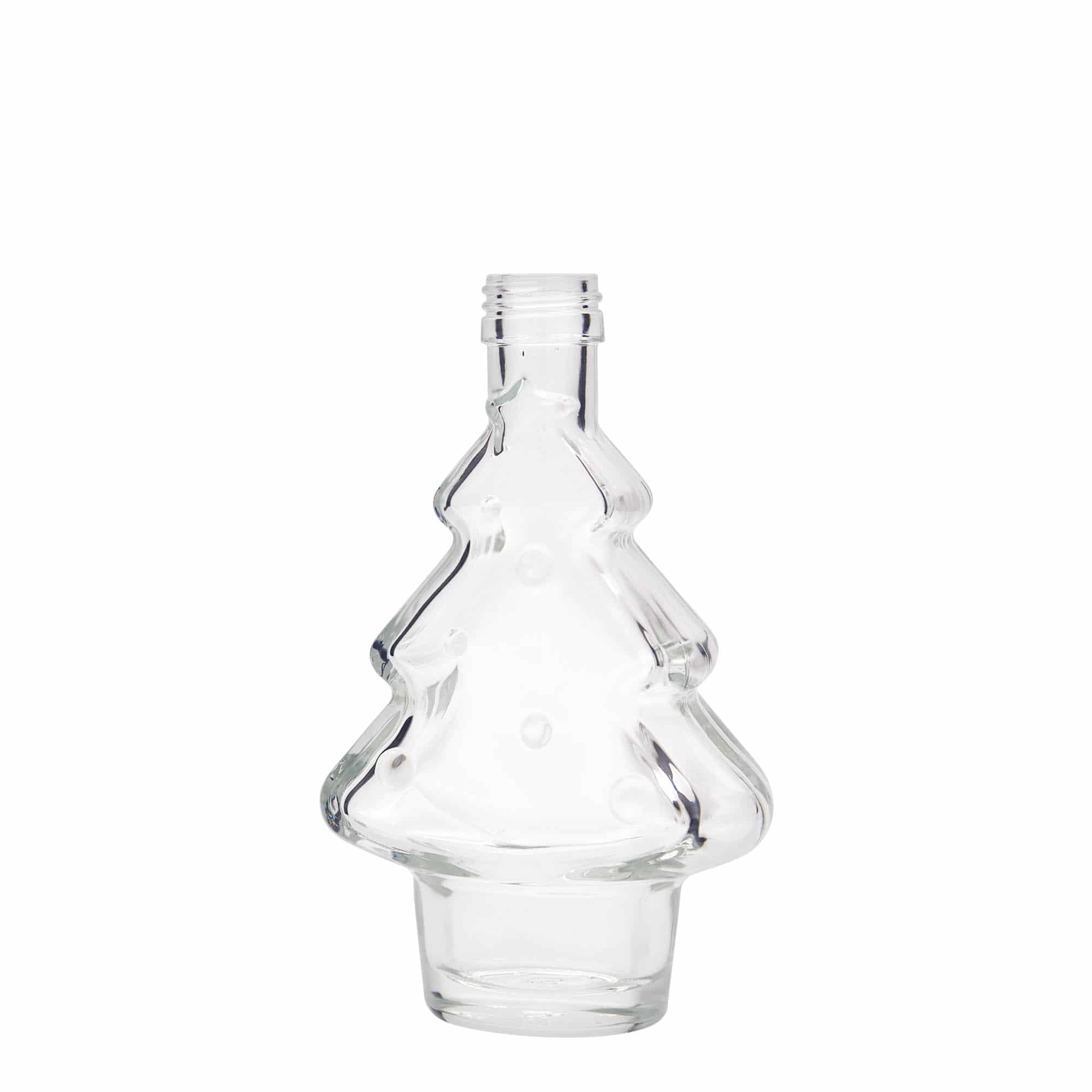200 ml sklená fľaša „Vianočná jedlička“, hrdlo: PP 28