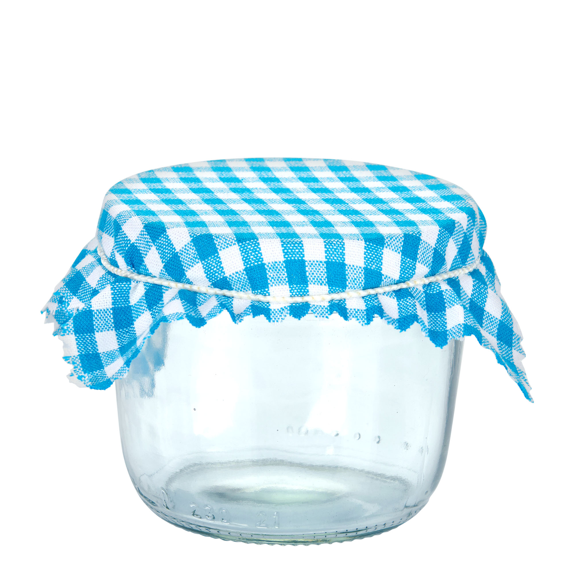 Kockované látkové podložky 12x12, štvorcové, textilné, modré, hrdlo: TO38-TO53