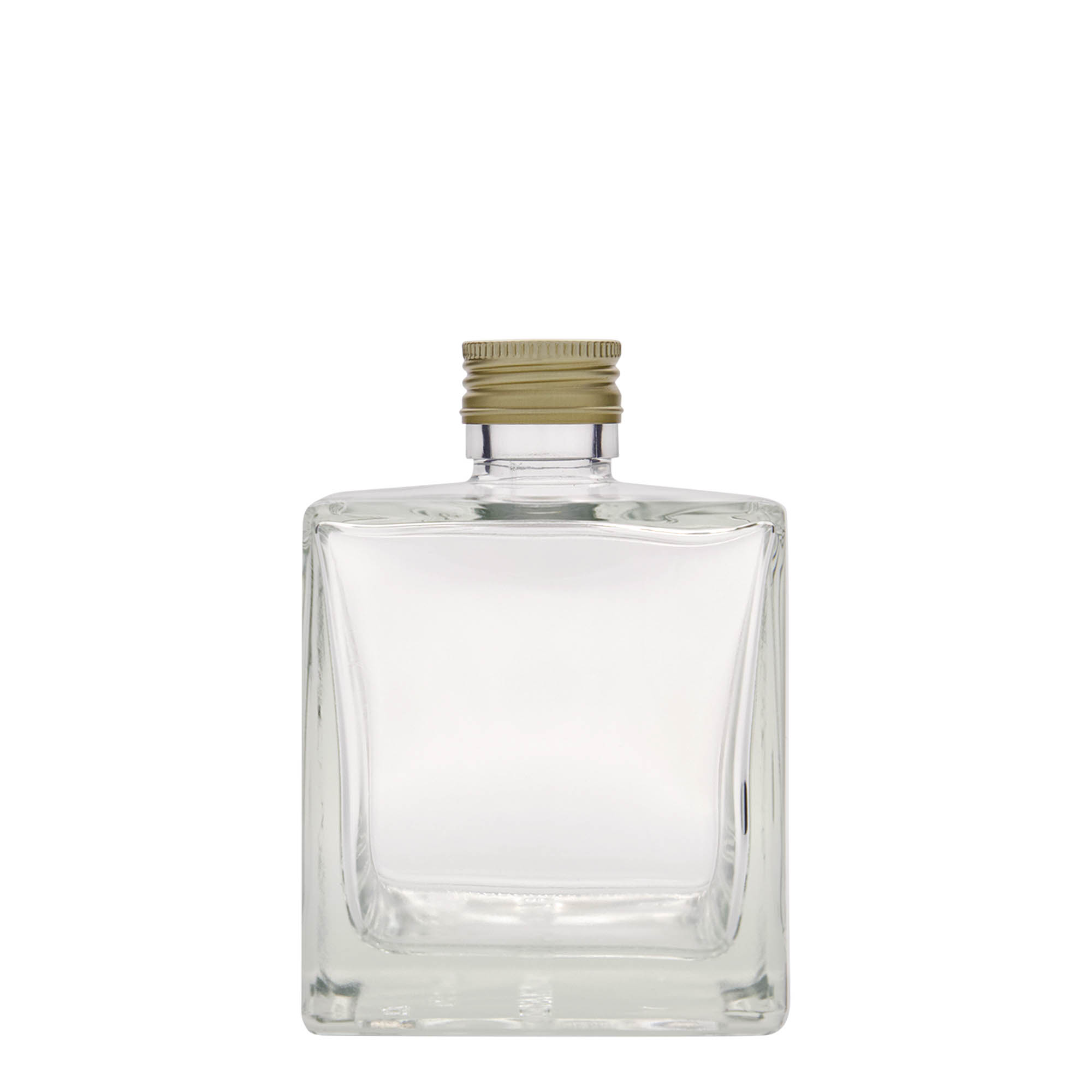 500 ml sklenená fľaša 'Cube', štvorcová, hrdlo: PP 31,5