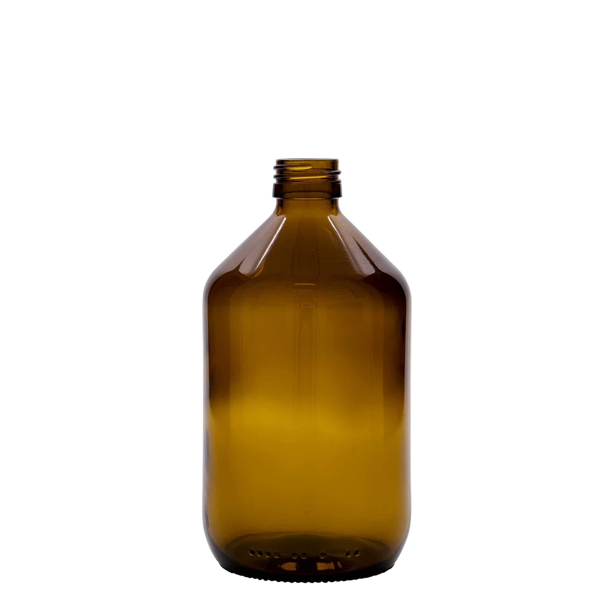500 ml liekovka, hnedá farba, sklená, hrdlo: PP 28 500 ml liekovka, hnedá farba, sklená, hrdlo: PP 28