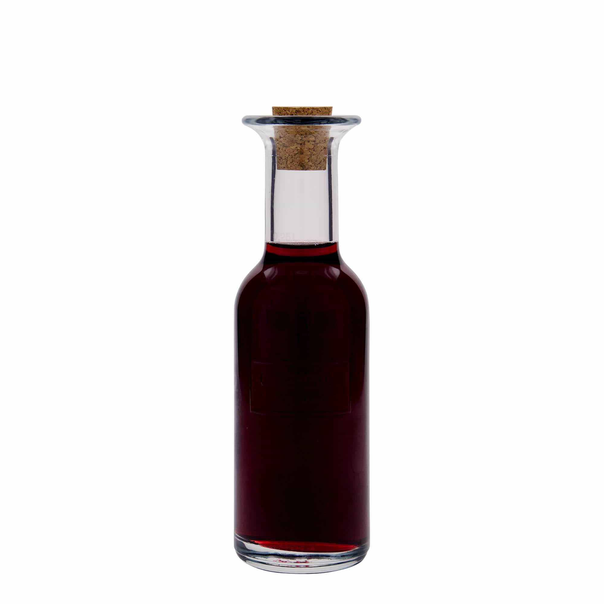 250 ml sklená fľaša „Optima Fine Wine“, hrdlo: korok