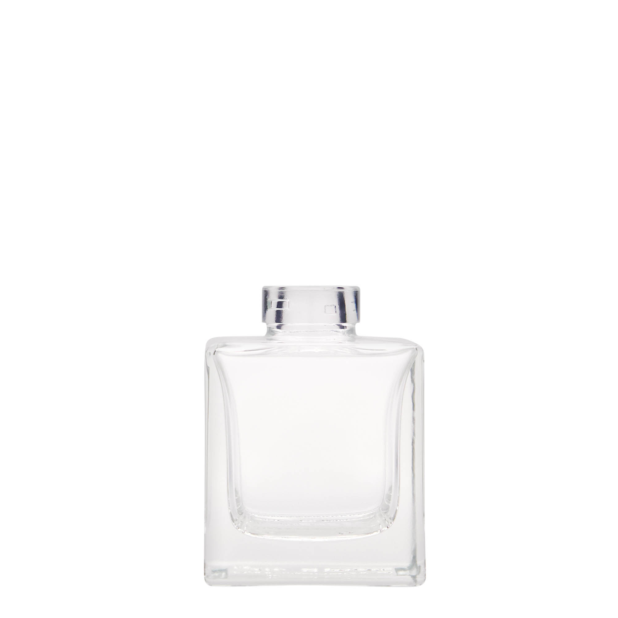 100 ml sklenená fľaša 'Cube', štvorcová, hrdlo: korkové 100 ml sklenená fľaša 'Cube', štvorcová, hrdlo: korkové