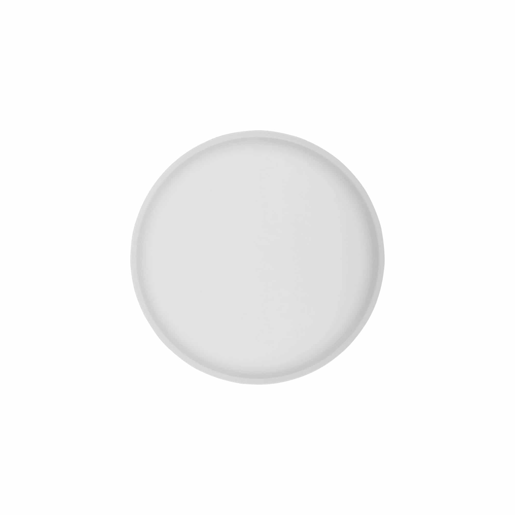Skrutkovací uzáver „Clear/Platin Edition“, PP plast, biela farba, pre hrdlo: 70/2P