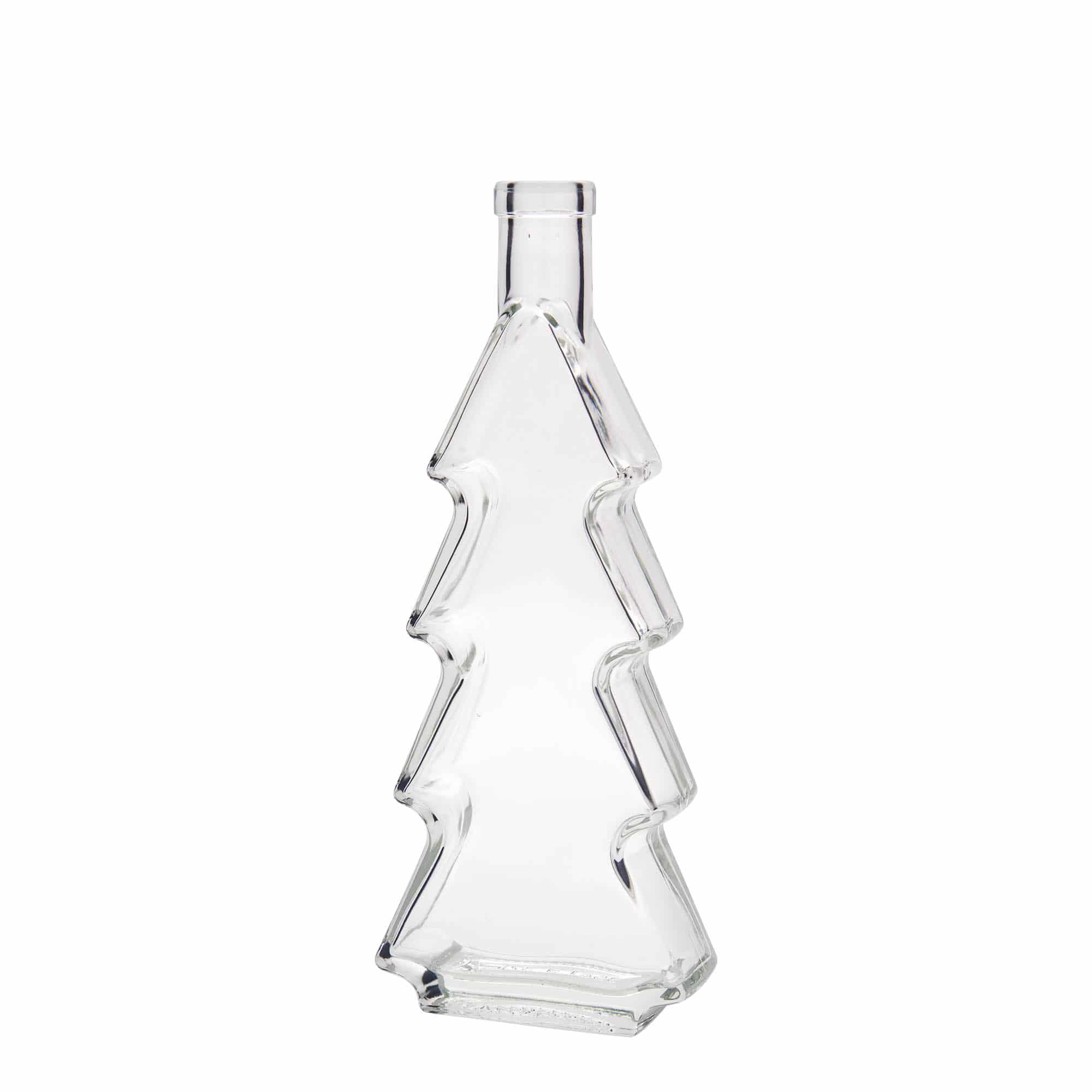 350 ml sklená fľaša „Vianočná jedlička“, hrdlo: korok