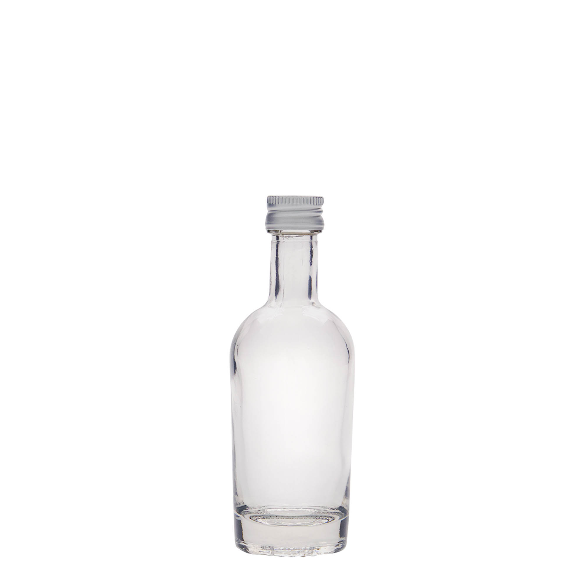 50 ml sklenená fľaša 'Pepe', hrdlo: PP 18