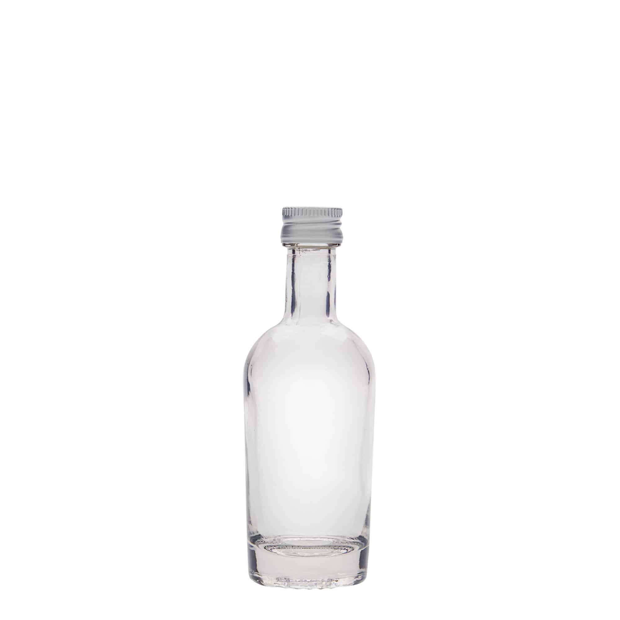 50 ml sklenená fľaša 'Pepe', hrdlo: PP 18
