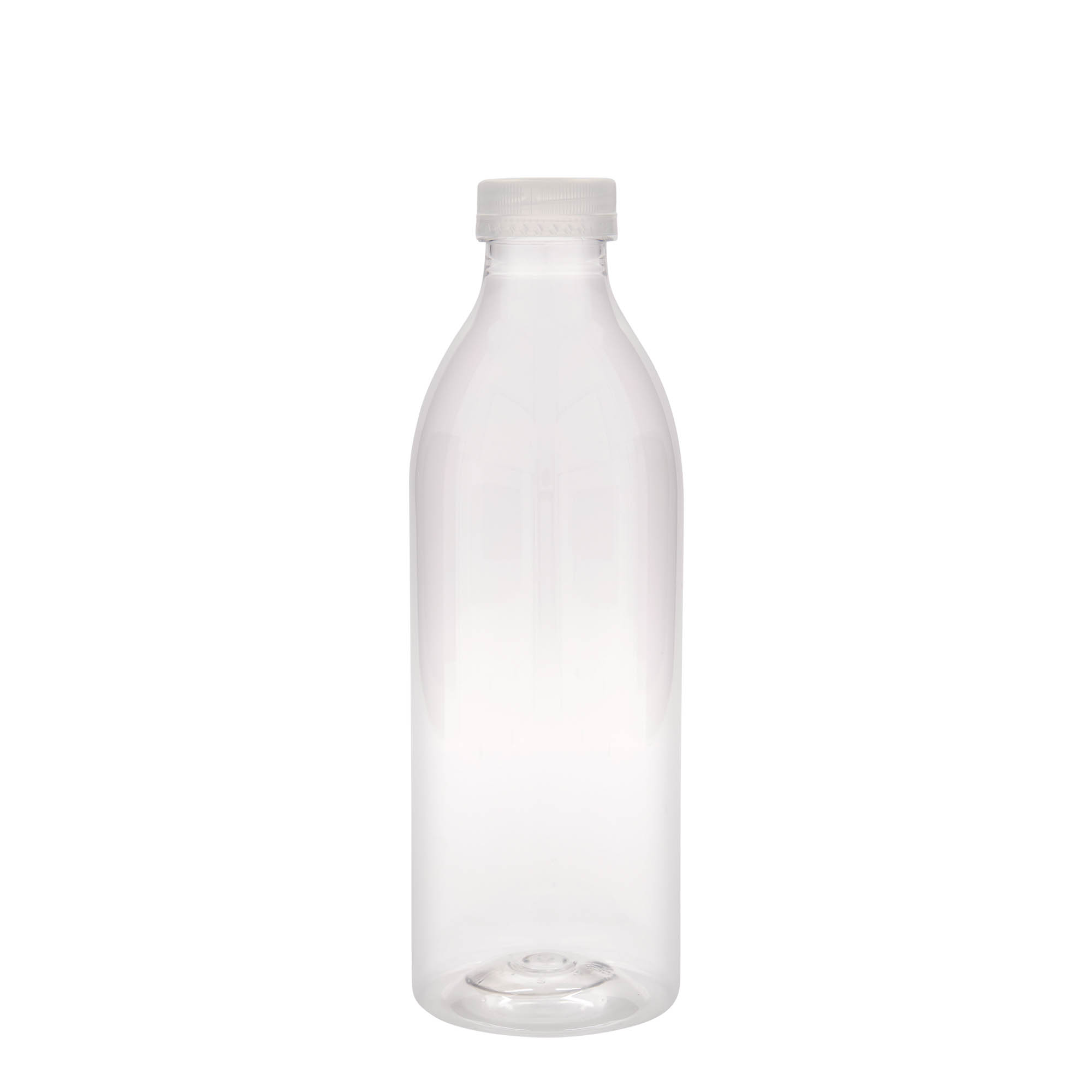 1 000 ml PET fľaša štandard, plast, hrdlo: 38 mm 1 000 ml PET fľaša štandard, plast, hrdlo: 38 mm