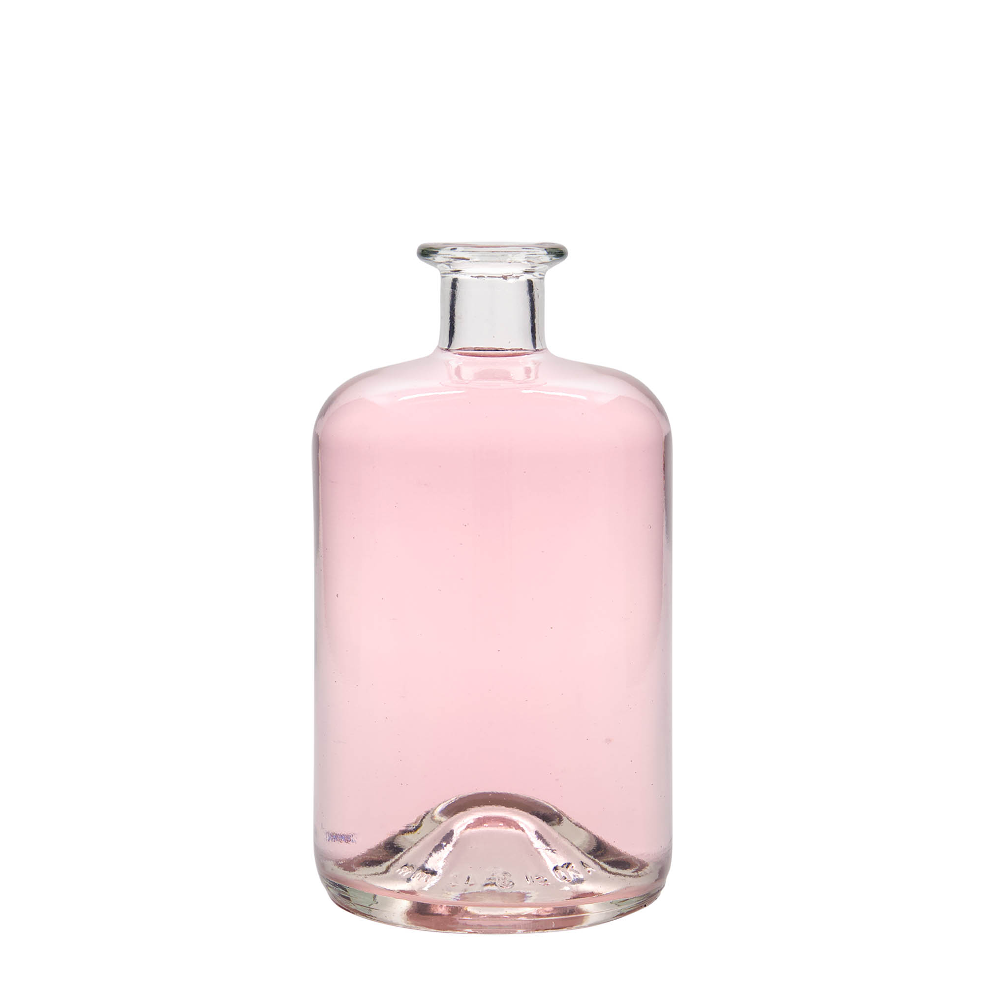 700 ml lekárnická sklenená fľaša, hrdlo: korok