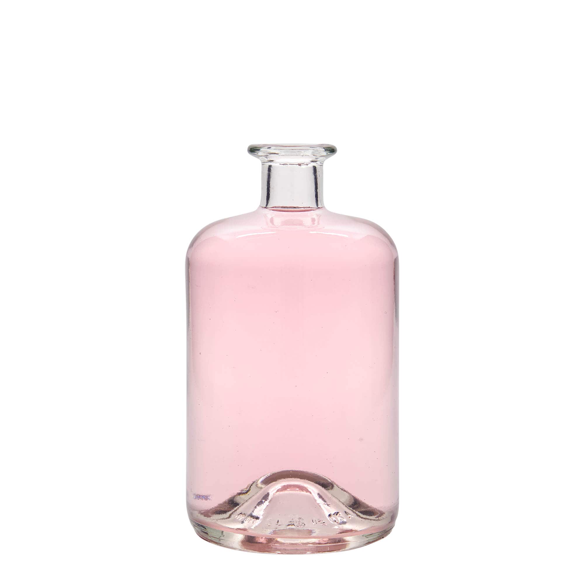700 ml lekárnická sklenená fľaša, hrdlo: korok