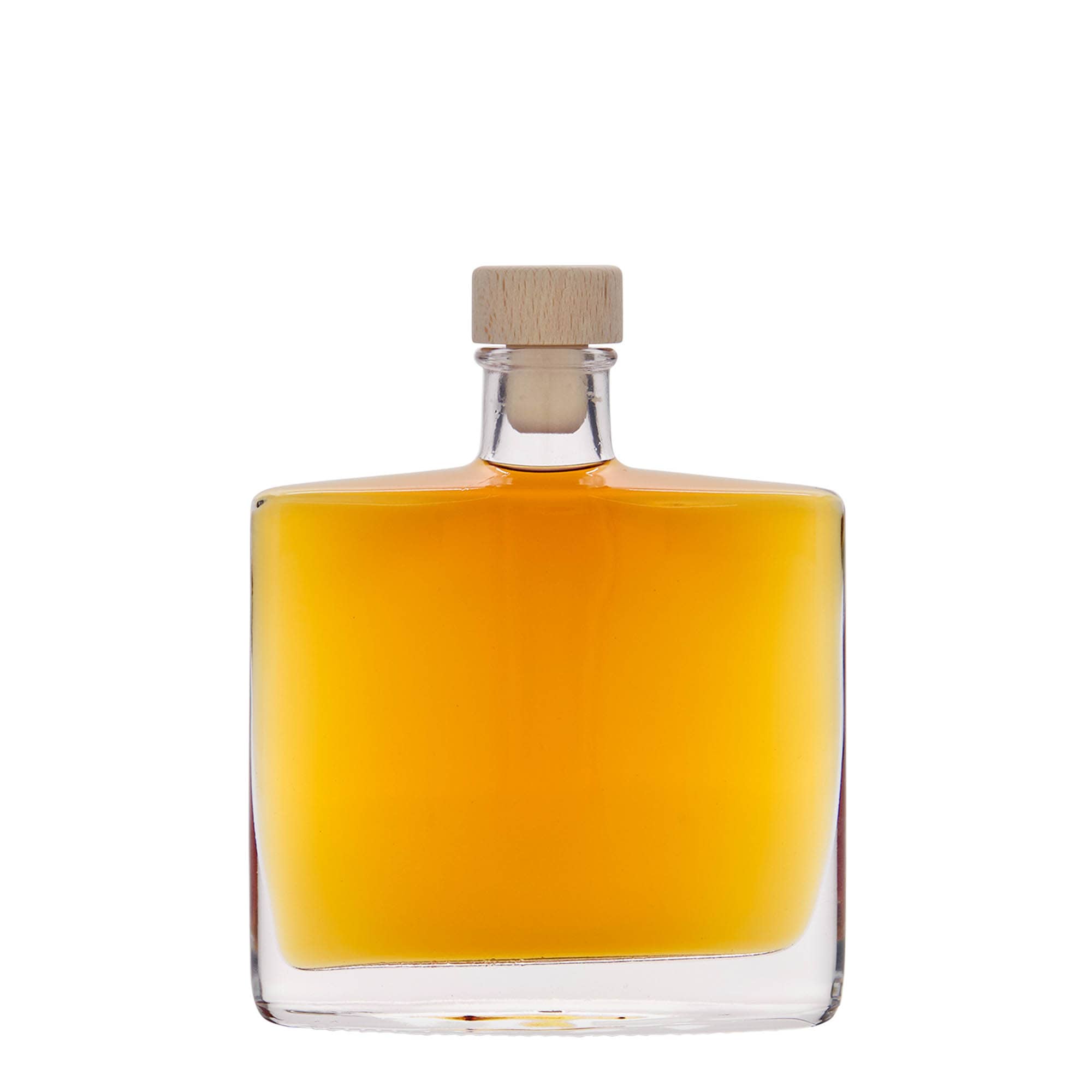 200 ml sklená fľaša „Zorbas“, oválna, hrdlo: korok