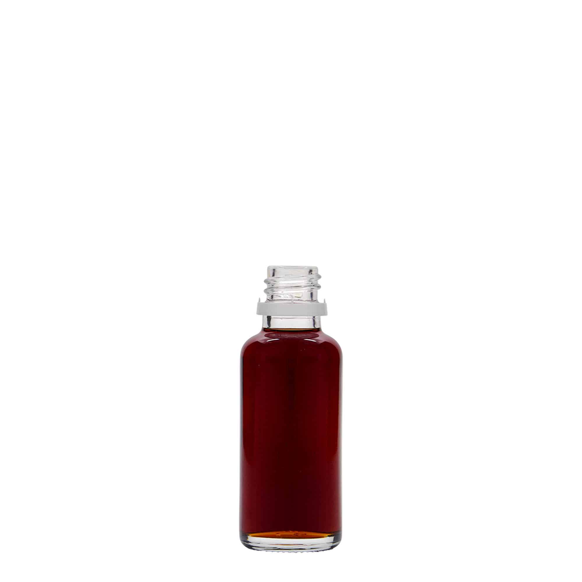 30 ml liekovka, sklená, hrdlo: DIN 18